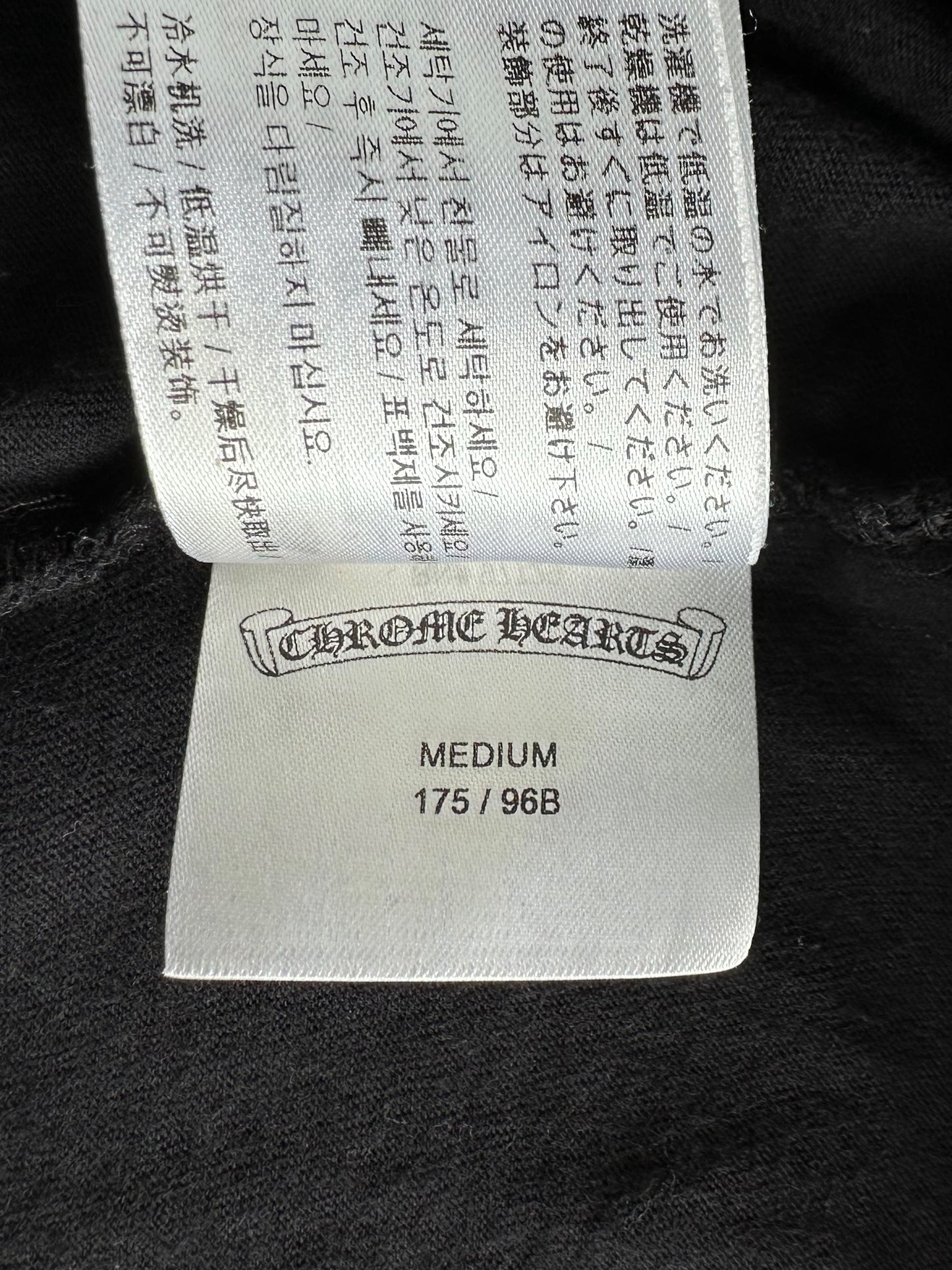 Chrome Hearts Black & White Logos Longsleeve T-Shirt
