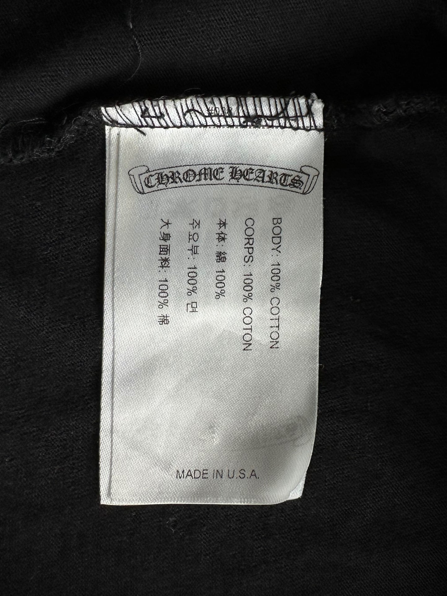 Chrome Hearts Black & White Logos Longsleeve T-Shirt