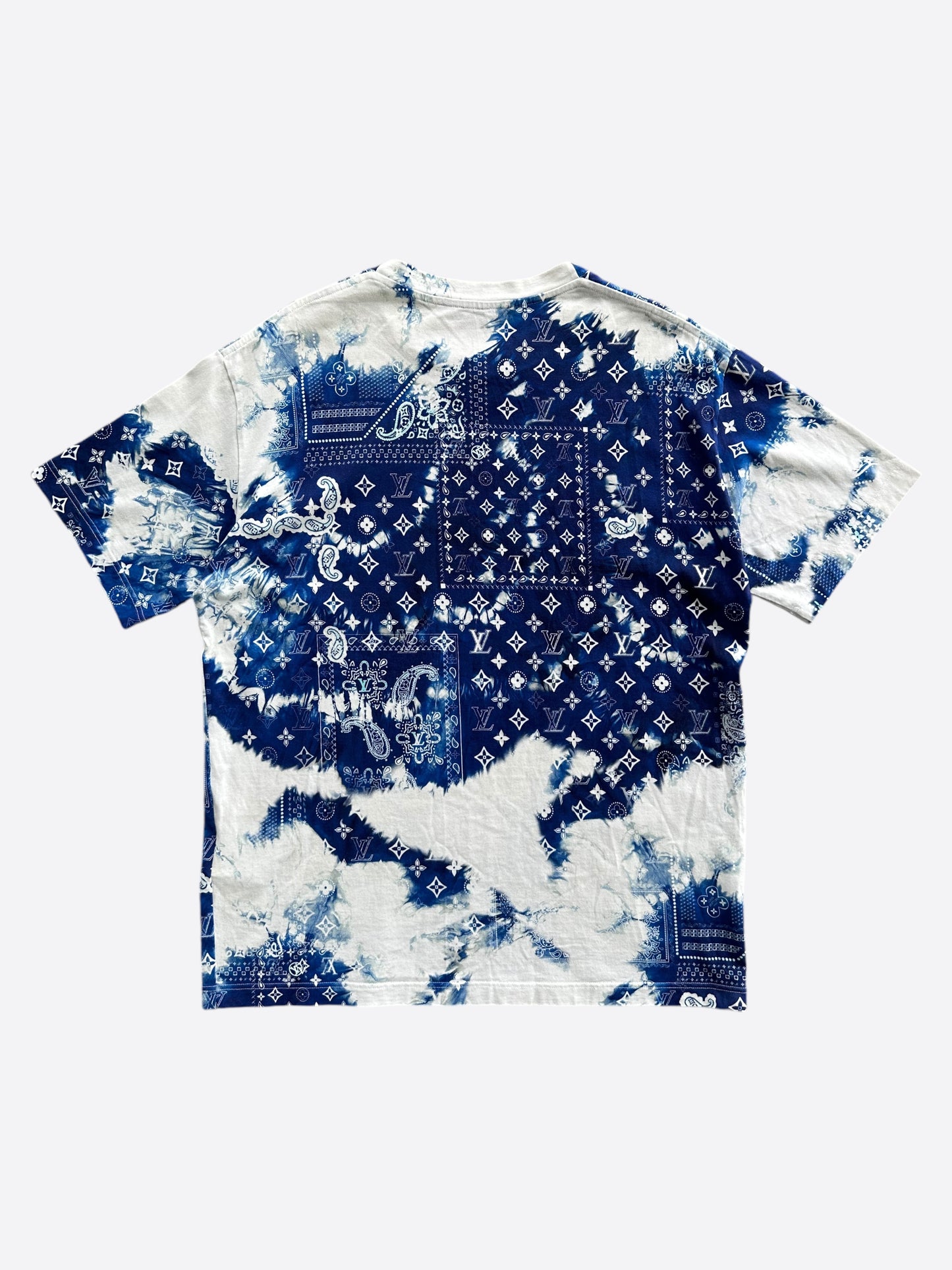 Louis Vuitton Blue Monogram Bandana T-Shirt