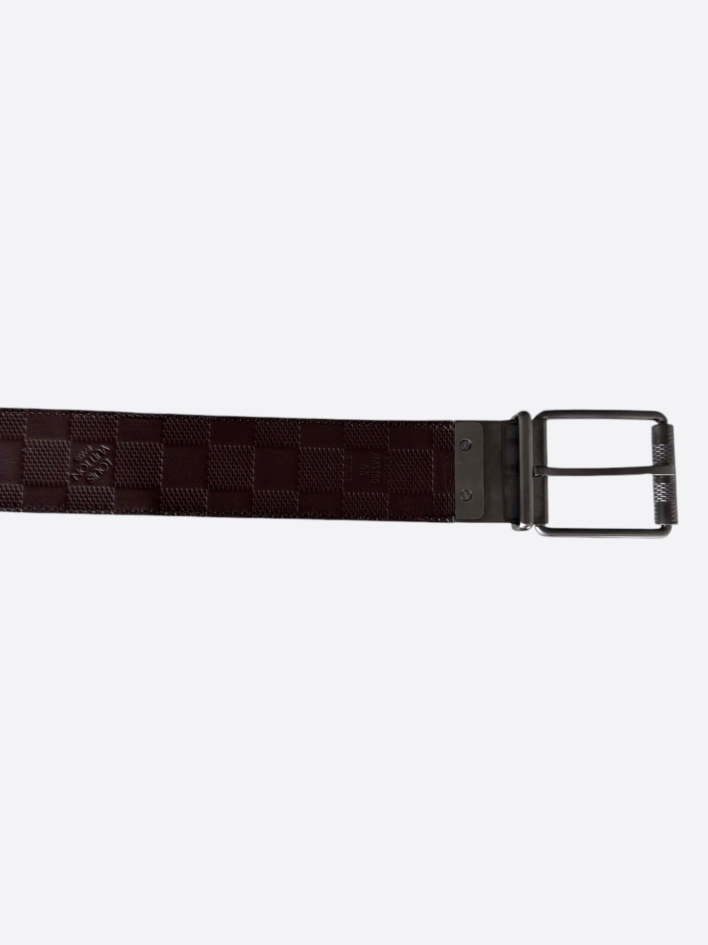 Louis Vuitton Black & Brown Damier Infini Belt