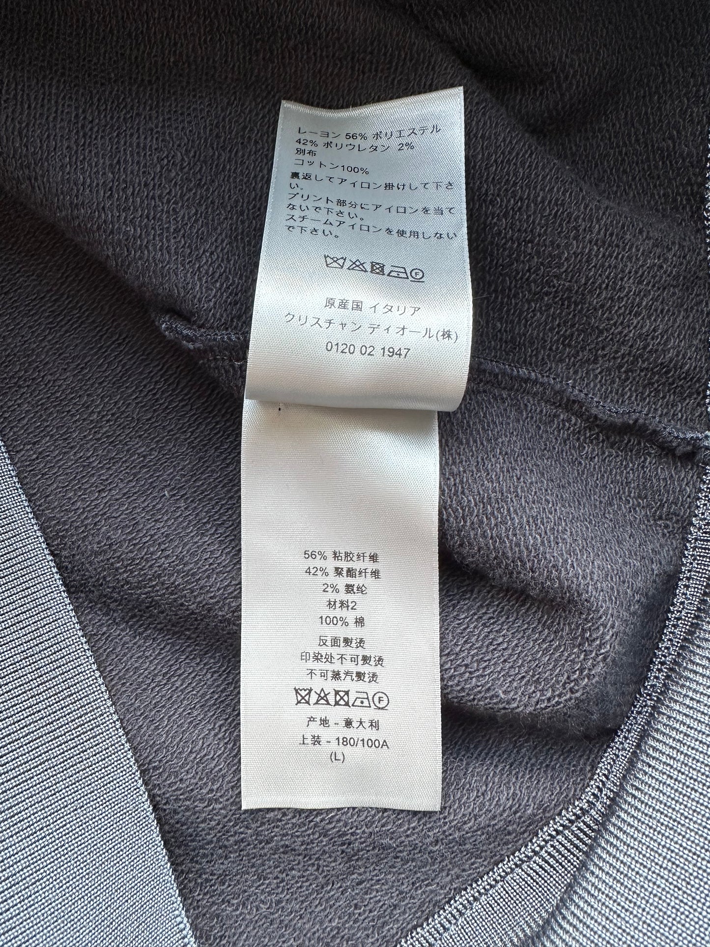 Dior Daniel Arsham Blue Embossed Metallic Logo Hoodie