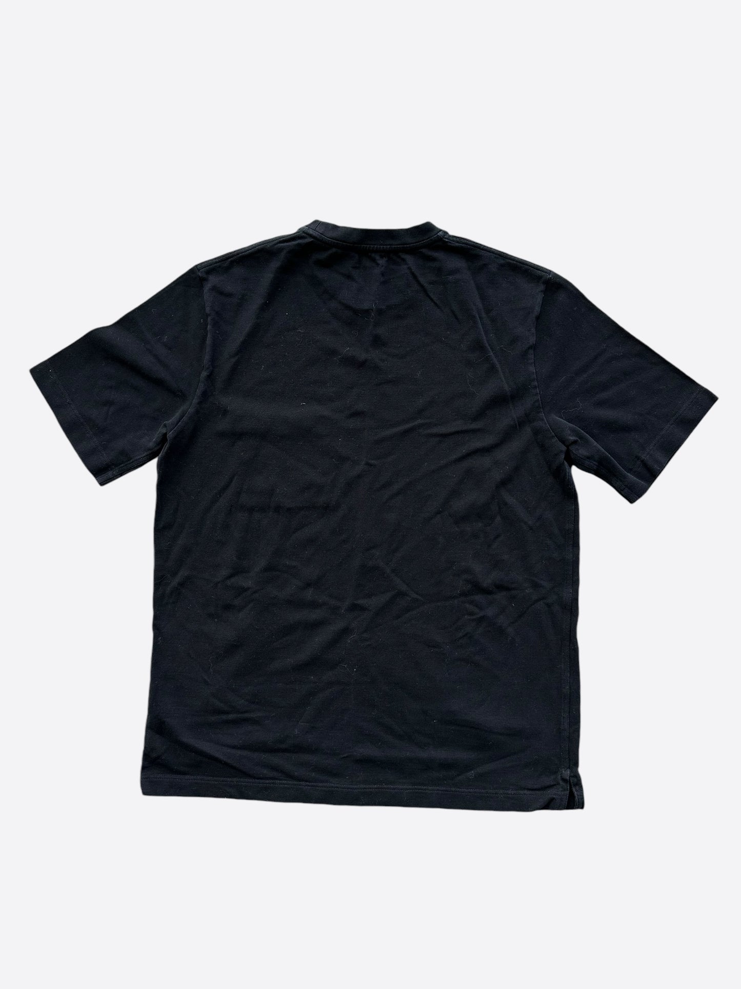 Hermes Black Embroidered Logo Pocket T-Shirt