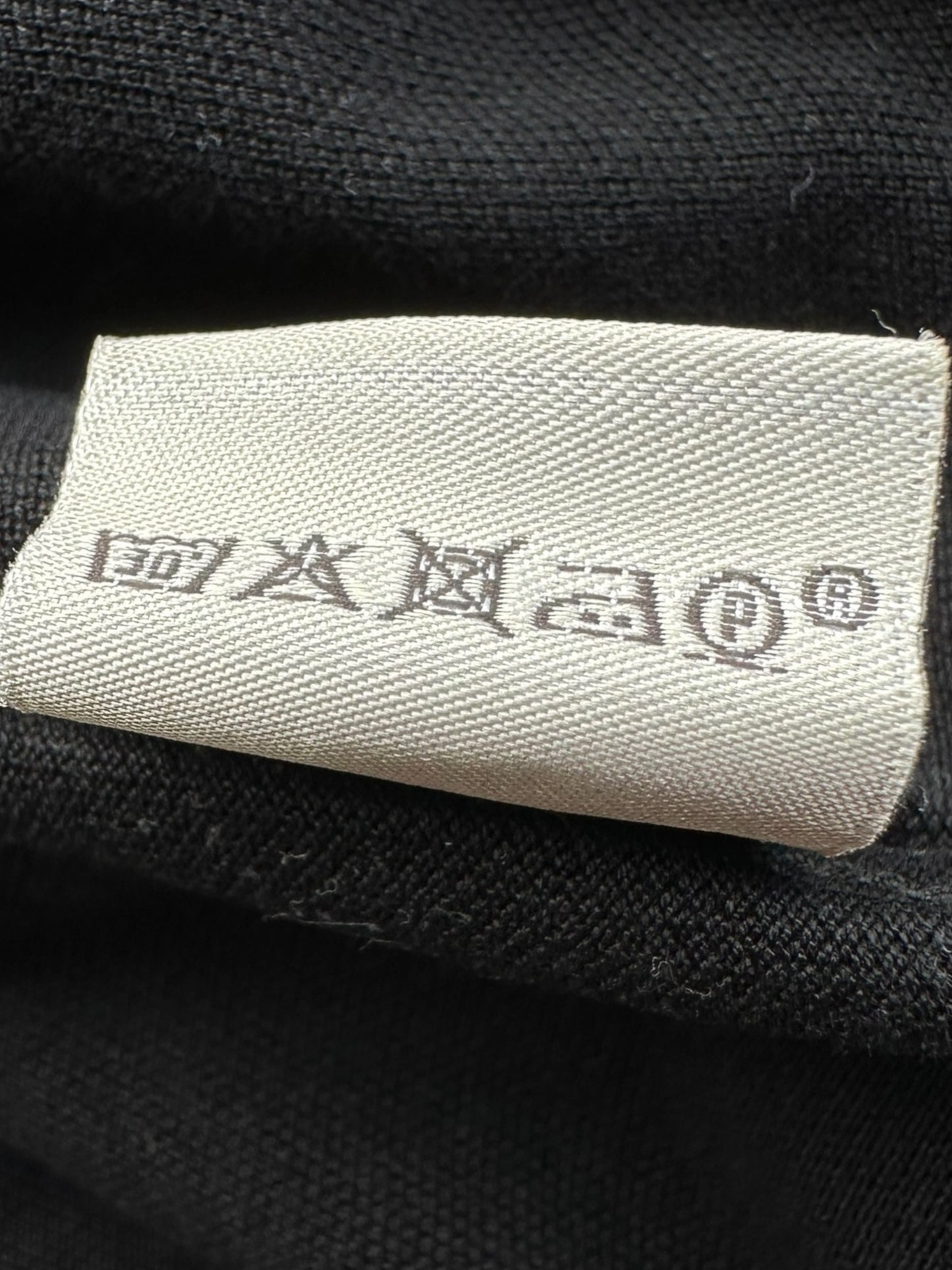 Hermes Black Embroidered Logo Pocket T-Shirt