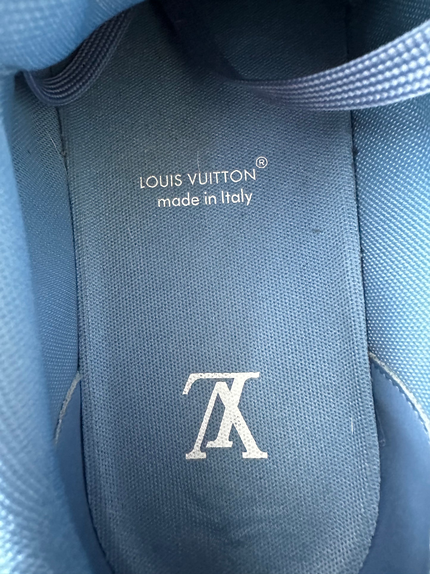 Louis Vuitton Blue Denim Monogram Trainers