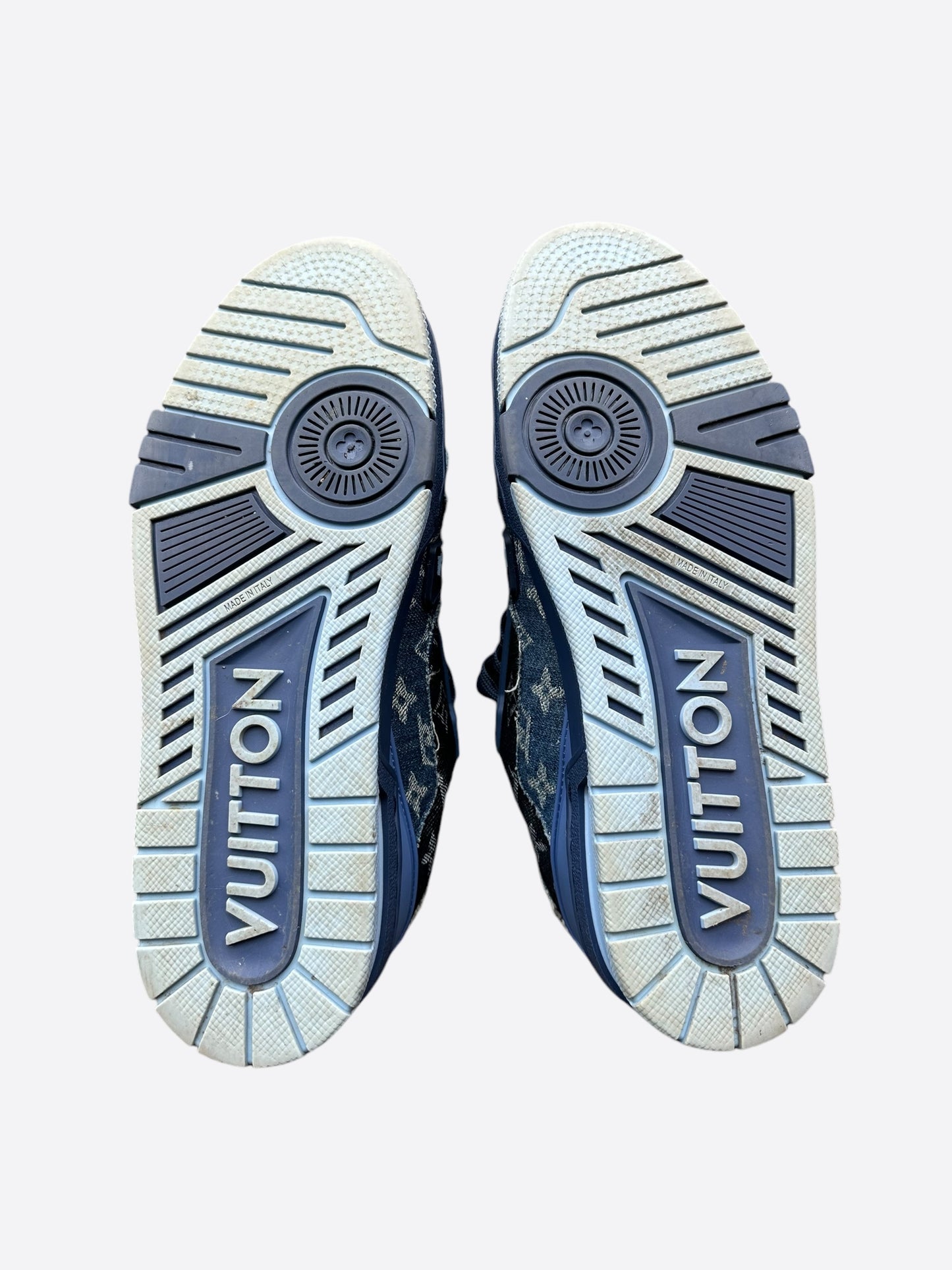 Louis Vuitton Blue Denim Monogram Trainers