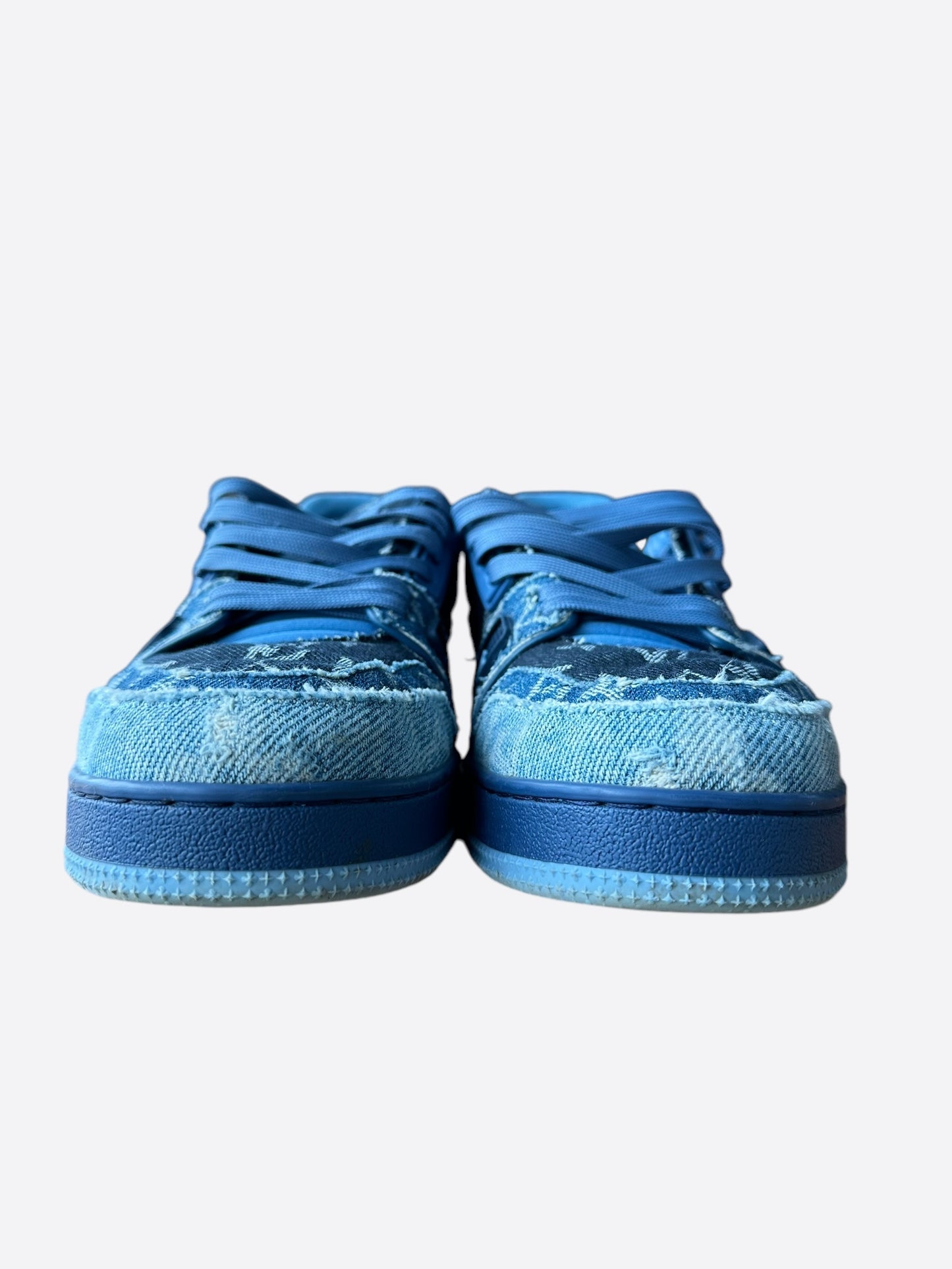 Louis Vuitton Blue Denim Monogram Trainers