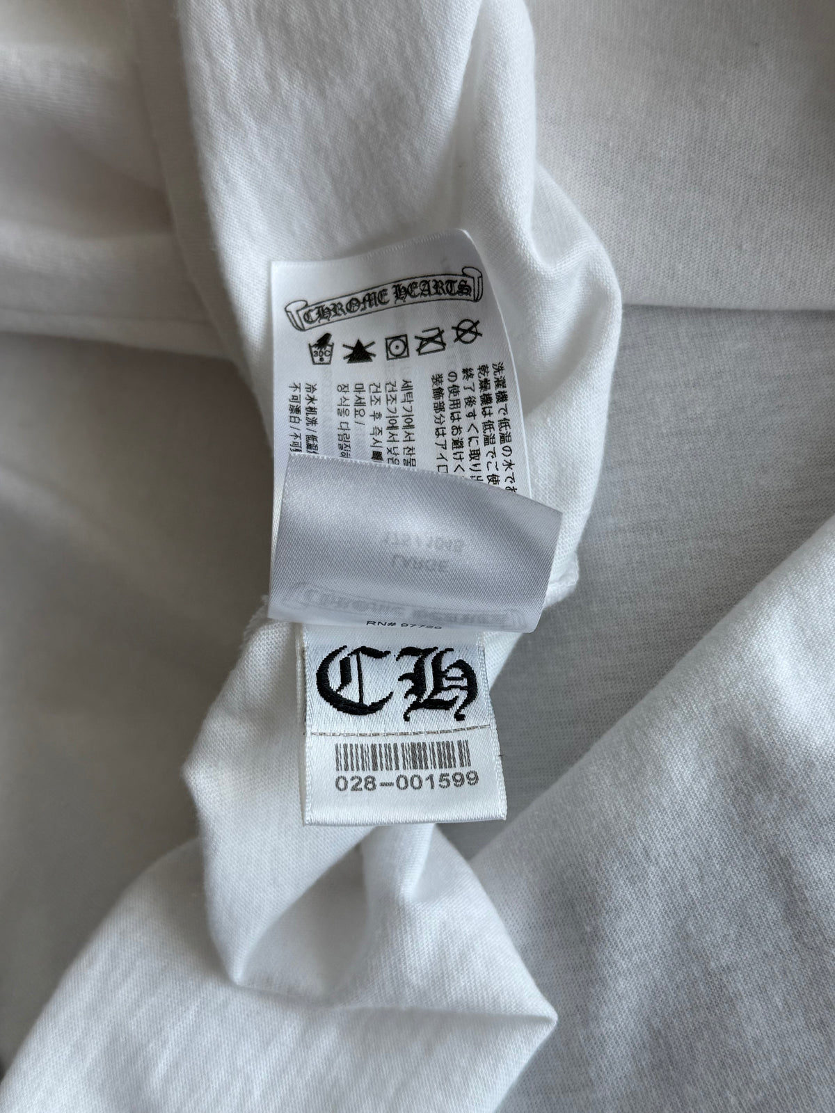 Chrome Hearts White & Red NY Longsleeve T-Shirt
