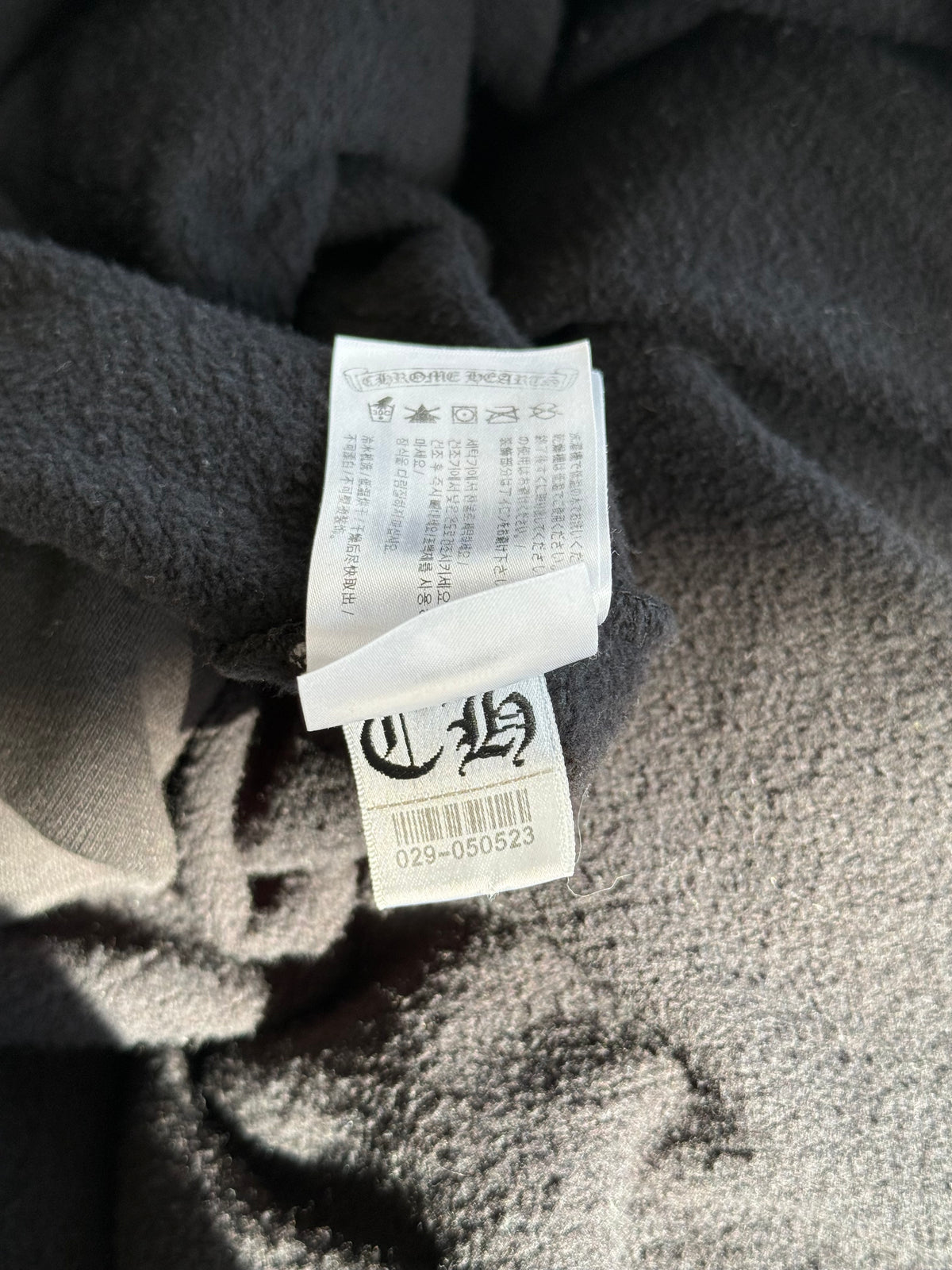 Chrome Hearts Black & Orange Triple Cross Logo Hoodie
