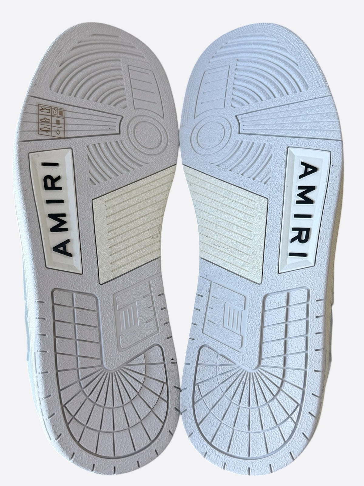 Amiri White & Silver Skeleton Low Top Sneakers