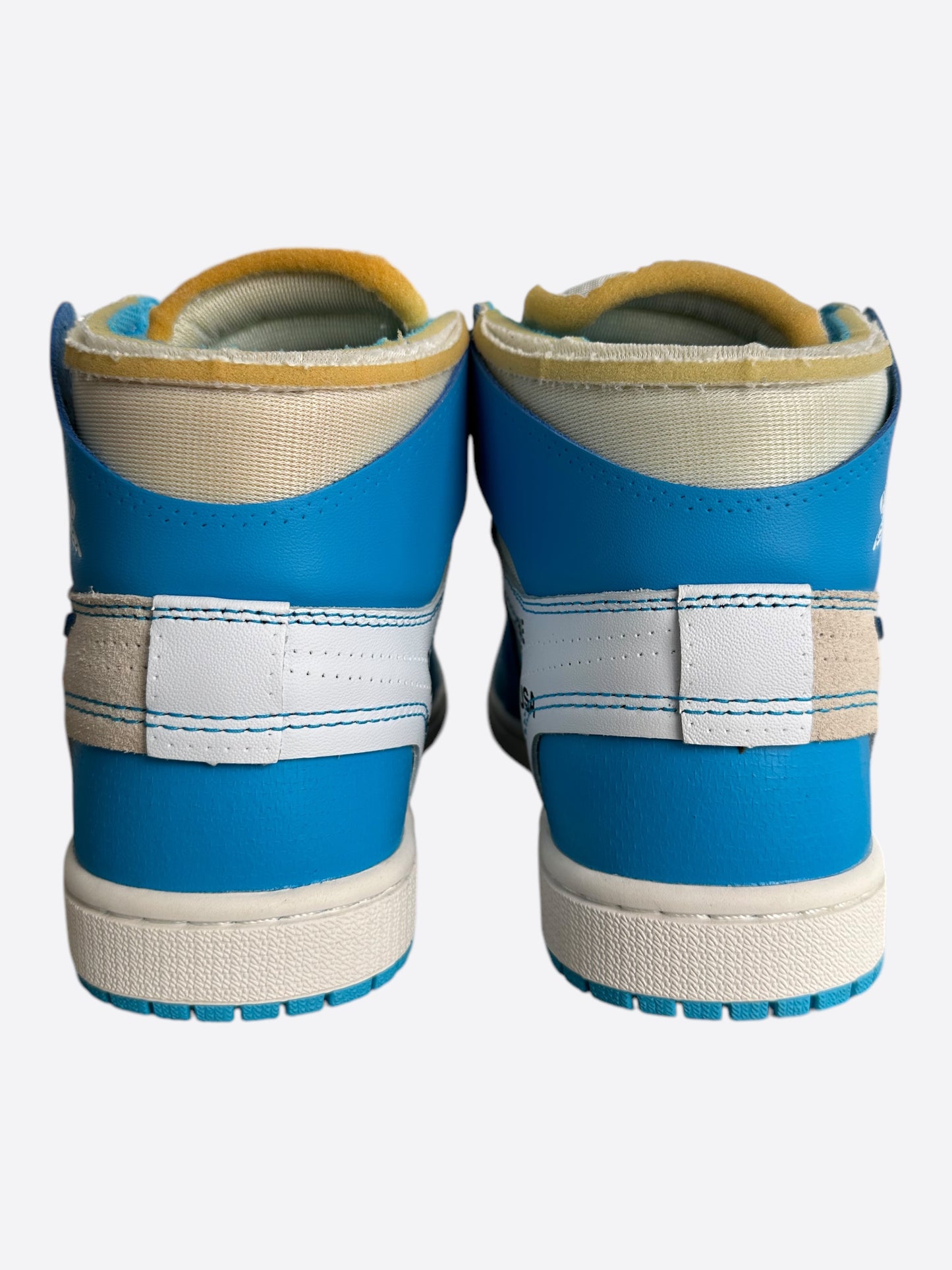 Nike Off-White Blue UNC Jordan 1 Hightop Sneakers