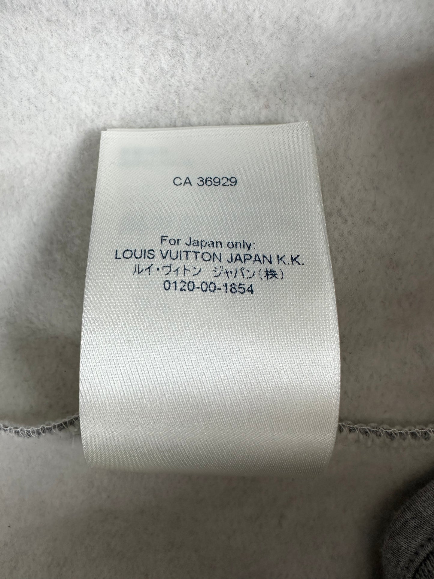 Louis Vuitton Grey & Black Graffiti Logo Sweatpants