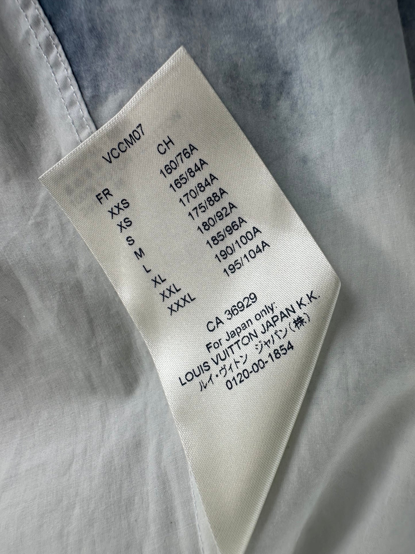 Louis Vuitton Blue & White Cloud Logo Button Up Shirt