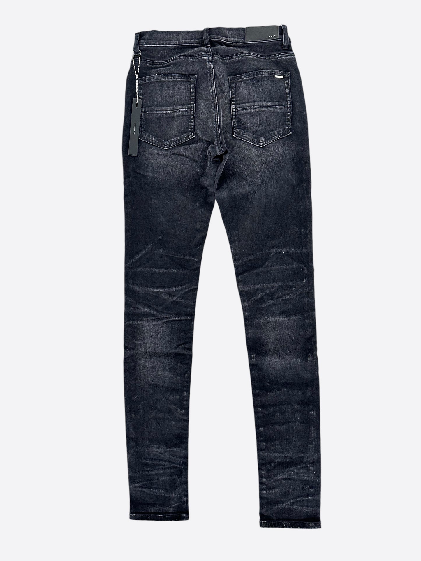 Amiri Aged Black & Red Patch MX1 Jeans