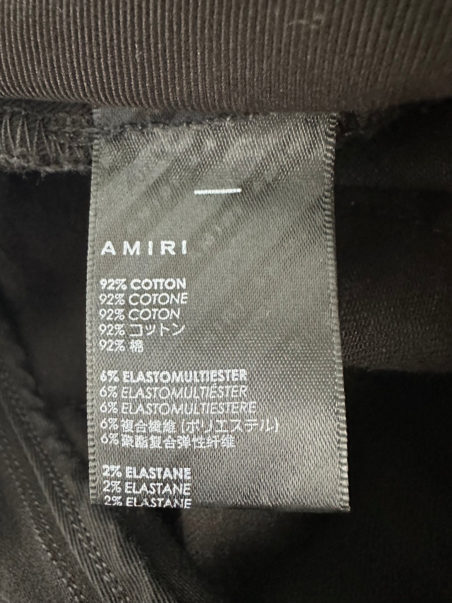 Amiri Black & Silver Patch MX1 Jeans 1