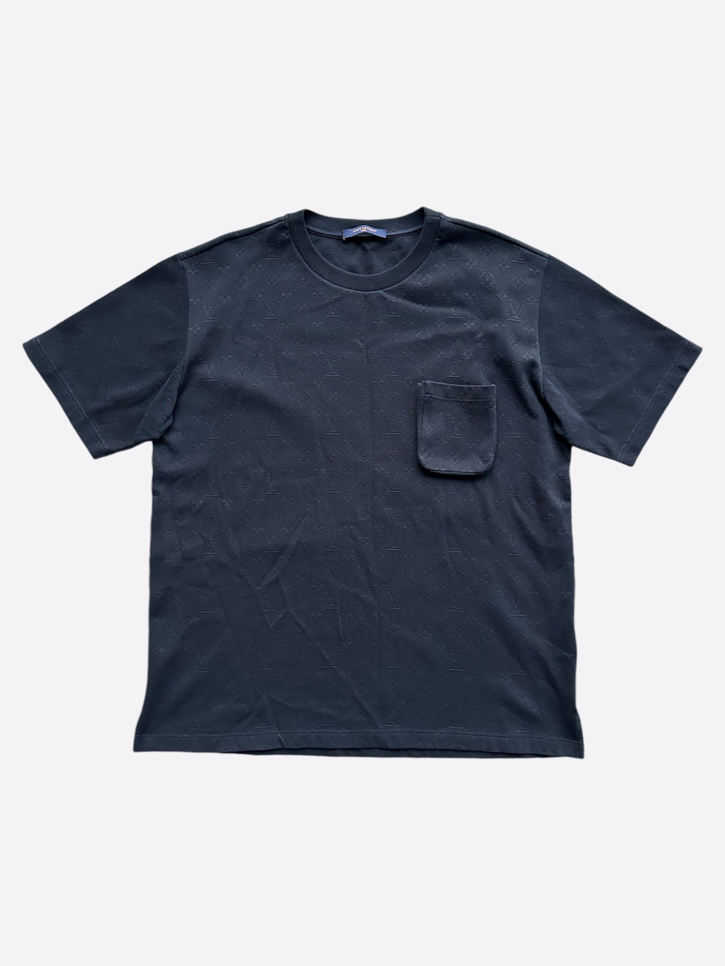 Louis Vuitton Navy Monogram Pocket T-Shirt