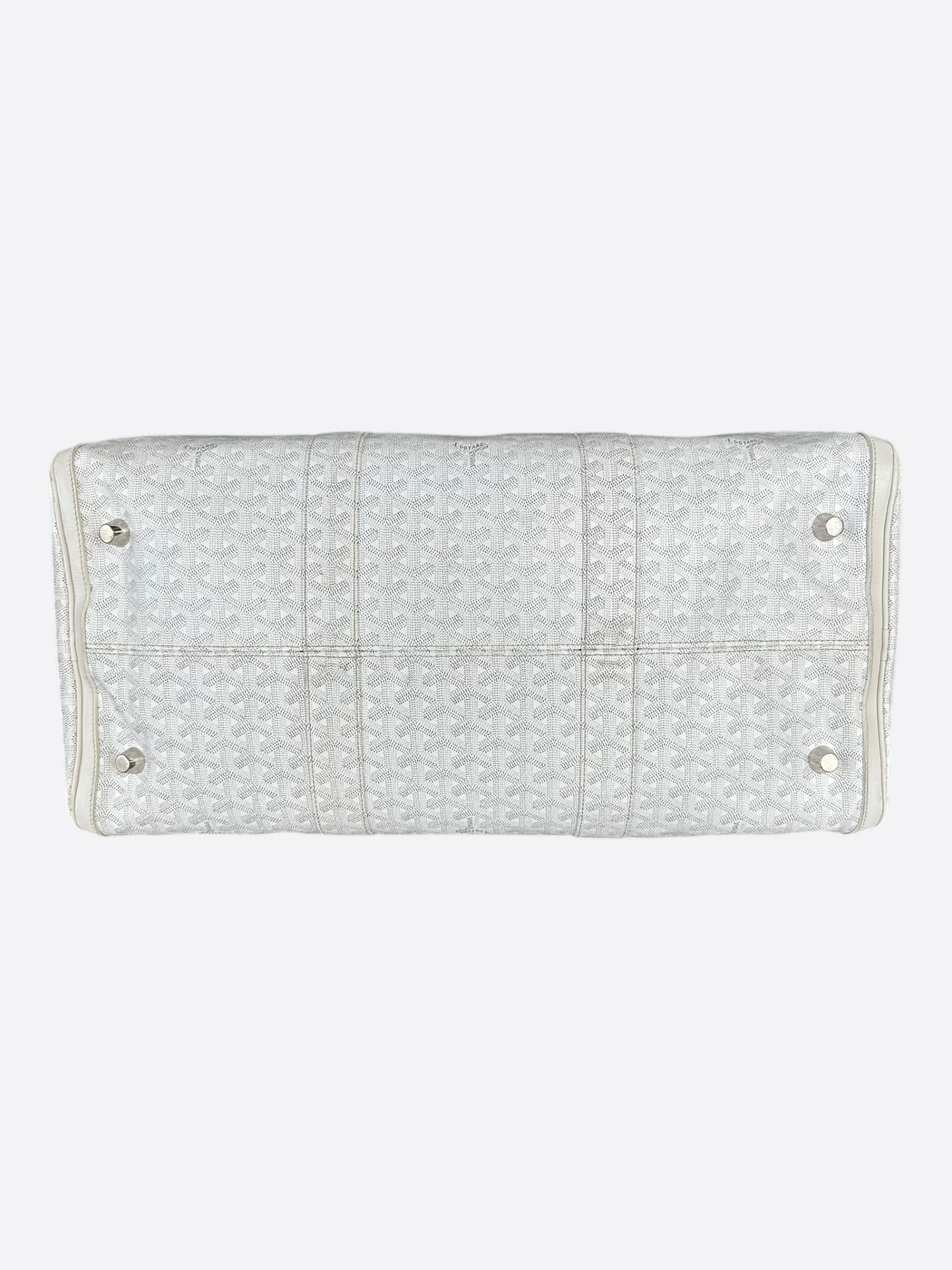 Goyard White Boston 50 Duffel Bag