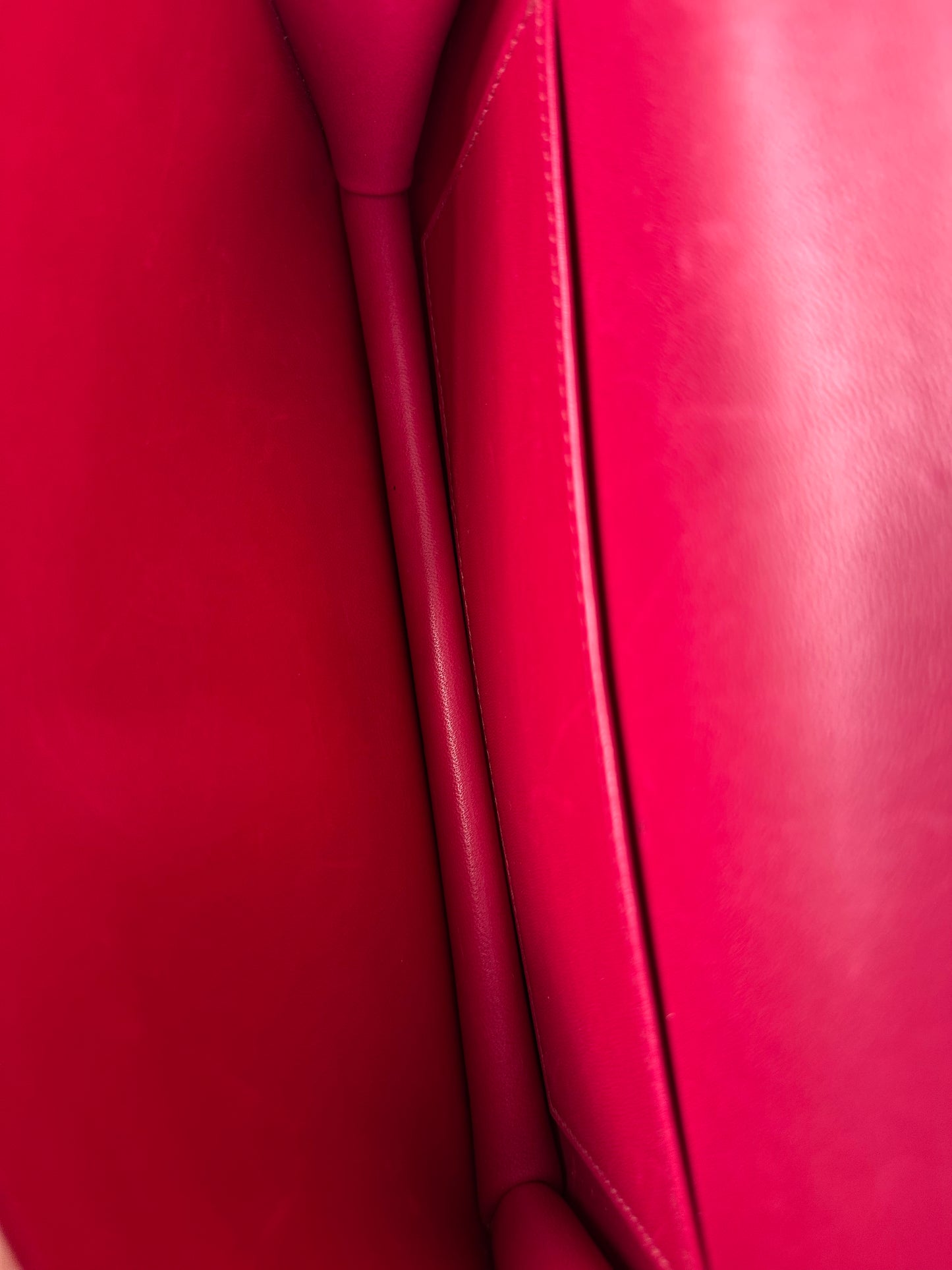 Hermes Rouge Epsom Constance Wallet on the Go