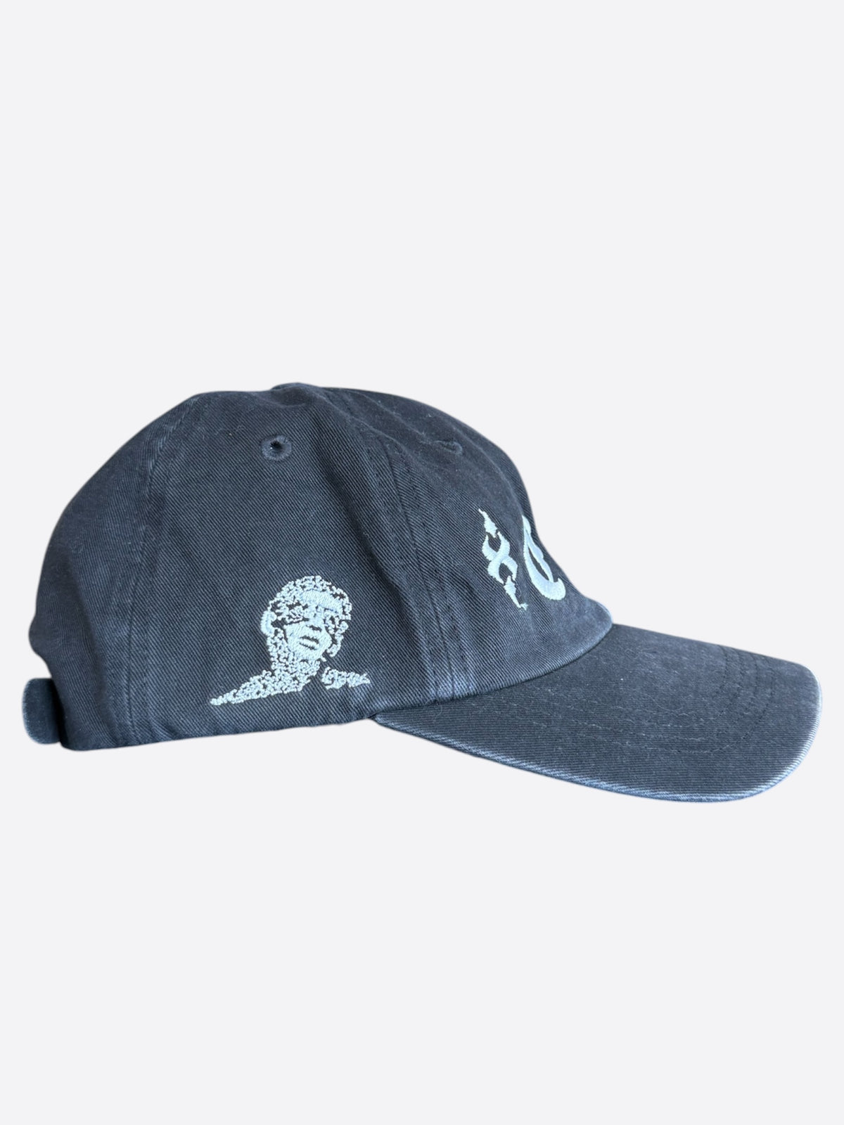 Enfants Riches Deprimes Black & White Die in Bed Embroidered Logo Hat