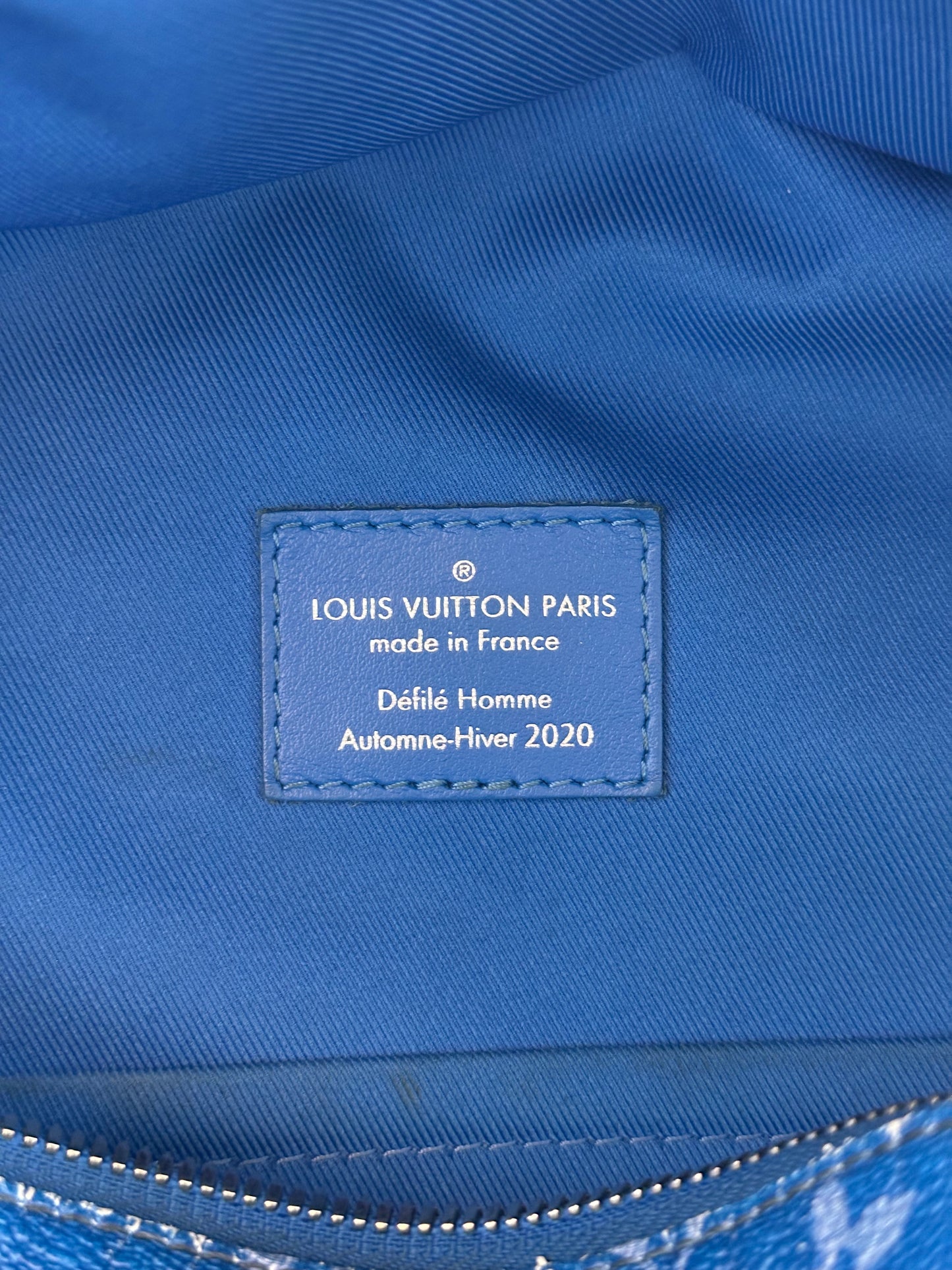 Louis Vuitton Blue & White Cloud Monogram Backpack