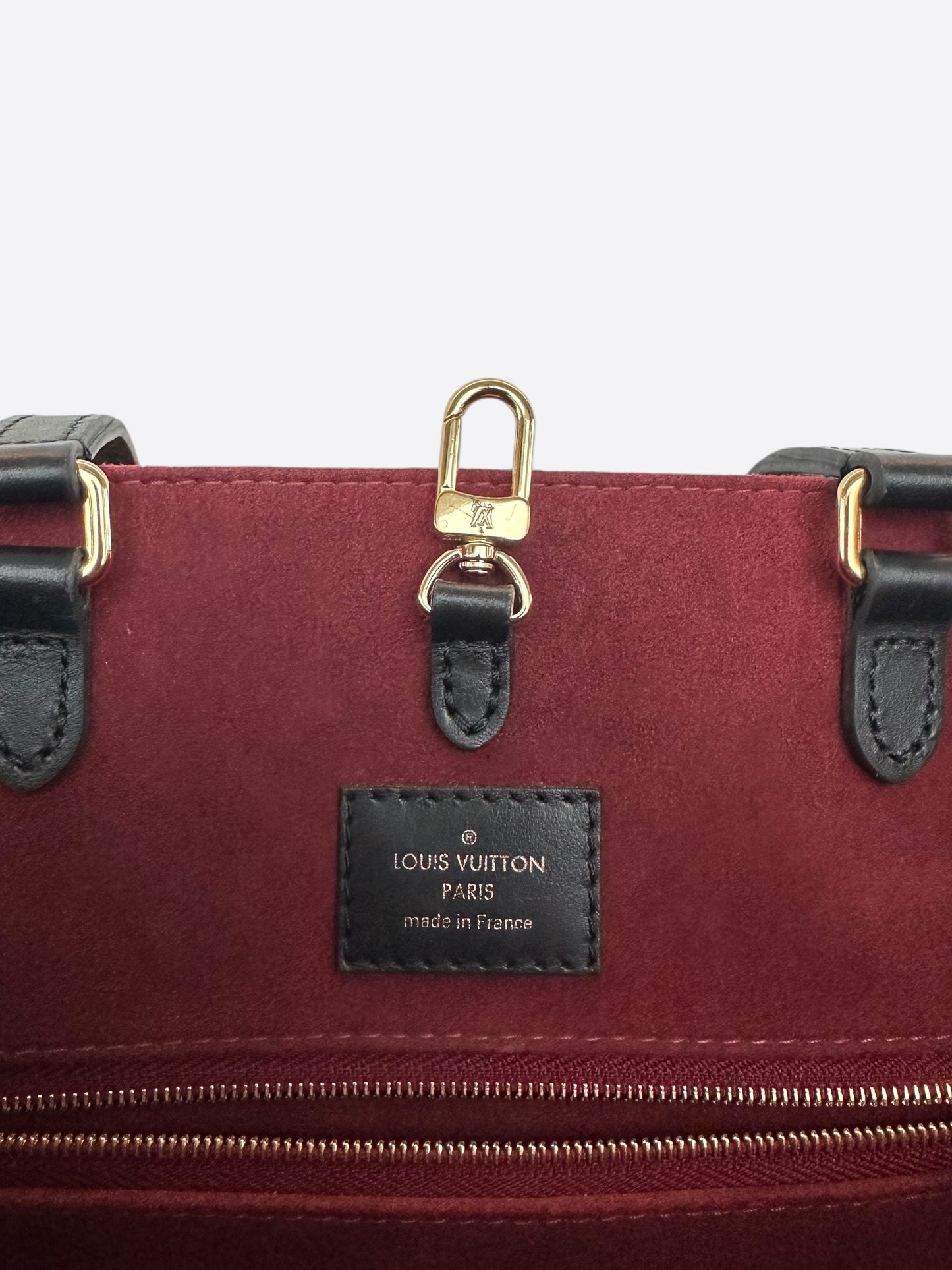 Louis Vuitton Black & Cream Monogram Empreinte OnTheGo MM