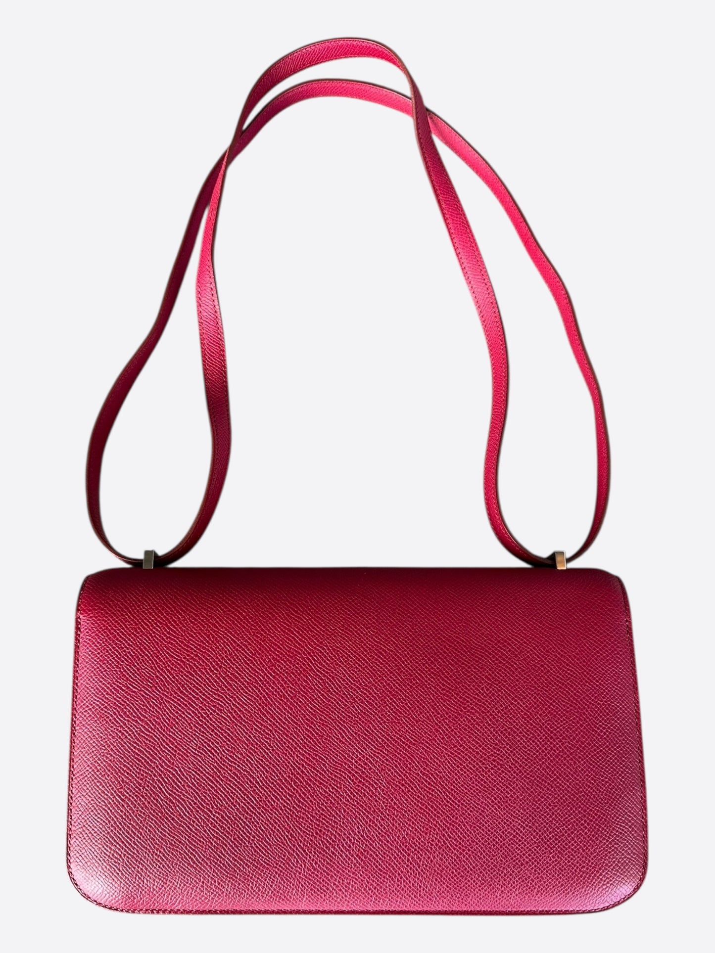 Hermes Rouge Epsom Constance Wallet on the Go