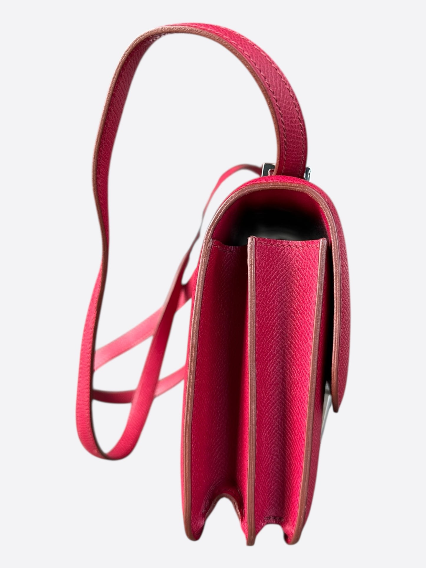 Hermes Rouge Epsom Constance Wallet on the Go