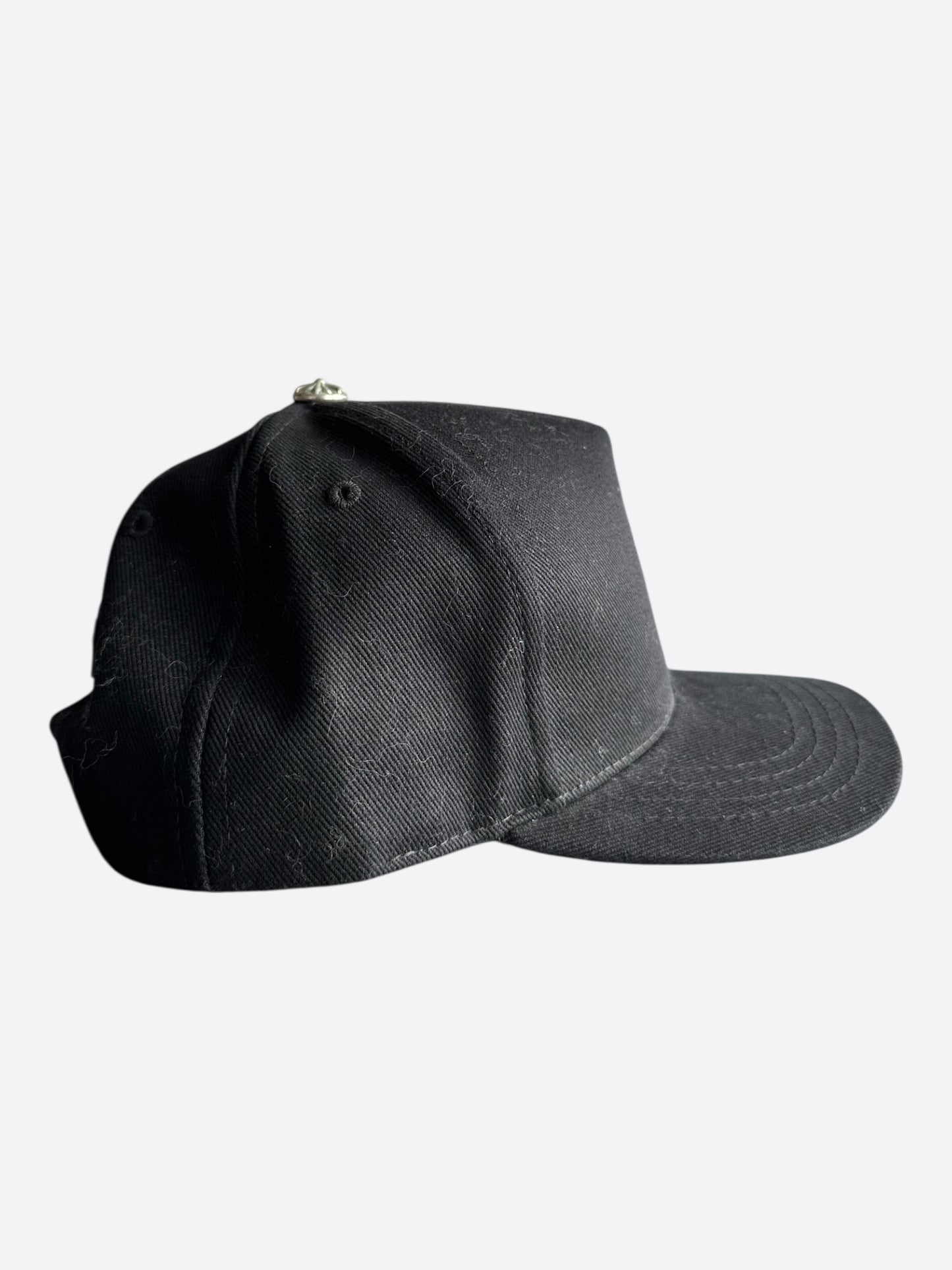 Chrome Hearts Black Embroidered Cross Logo Hat