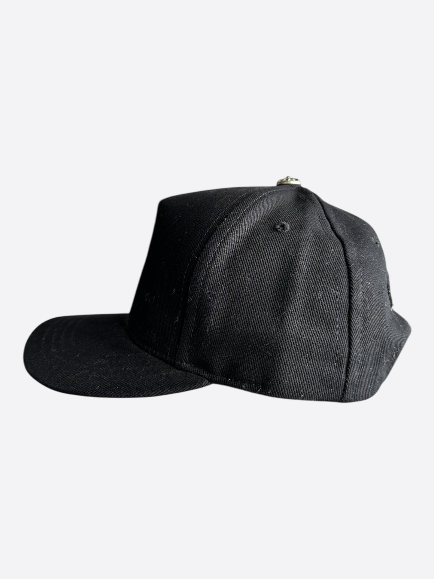 Chrome Hearts Black Embroidered Cross Logo Hat