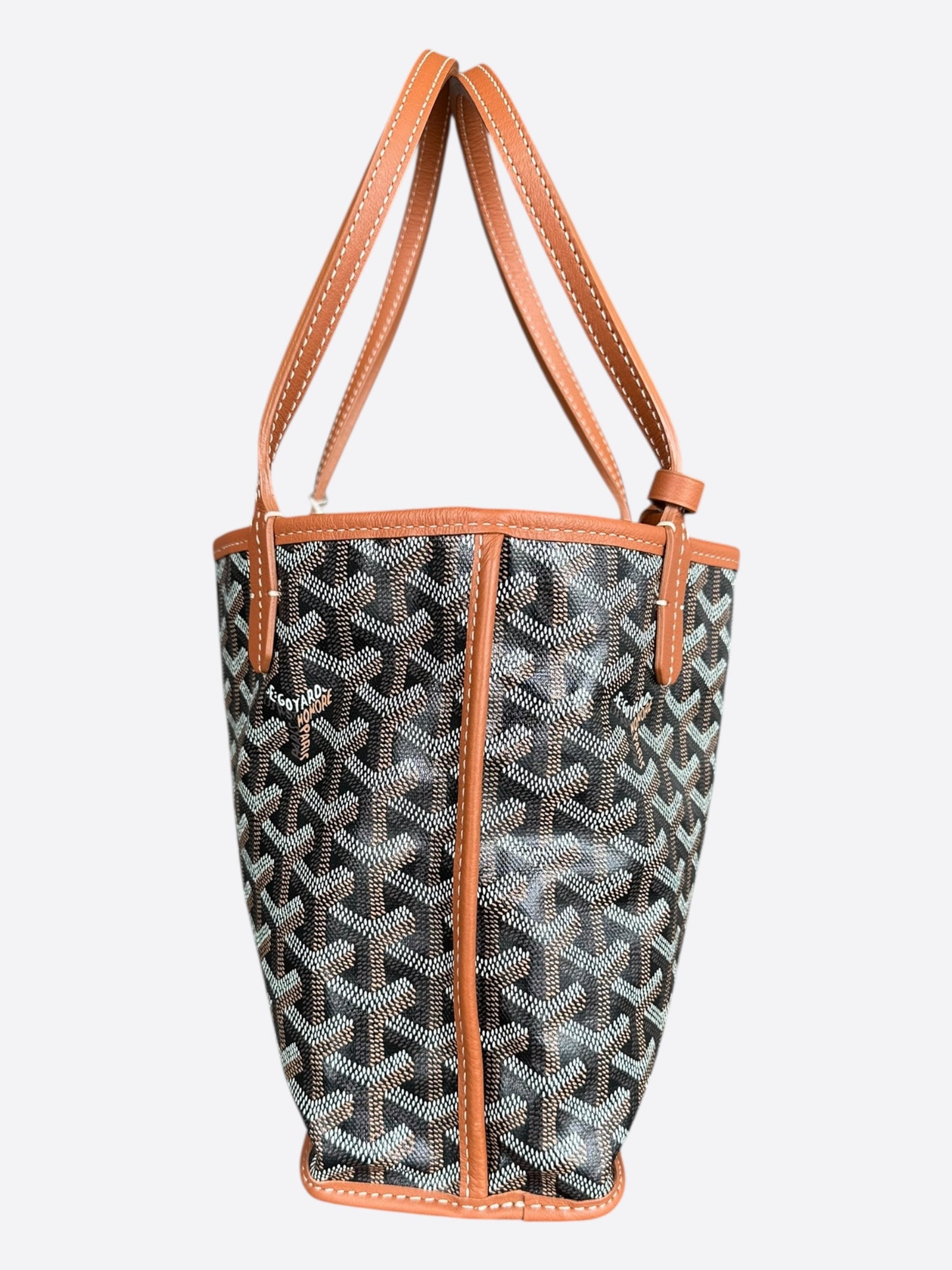 Goyard Black & Brown Anjou Tote Bag