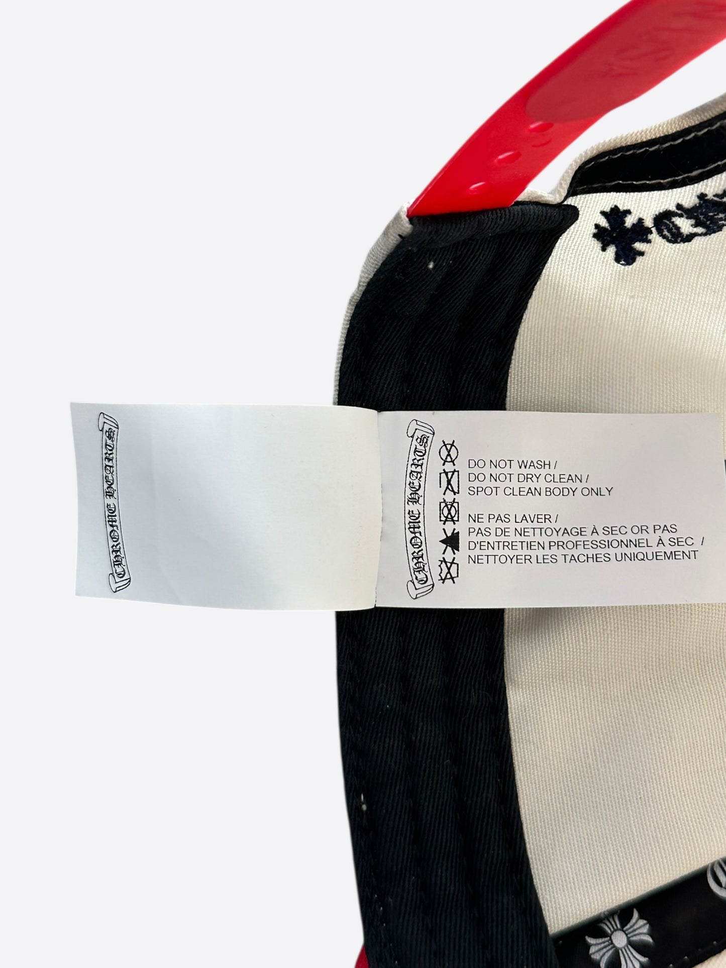 Chrome Hearts Beige Red & Blue CH Logo Hat
