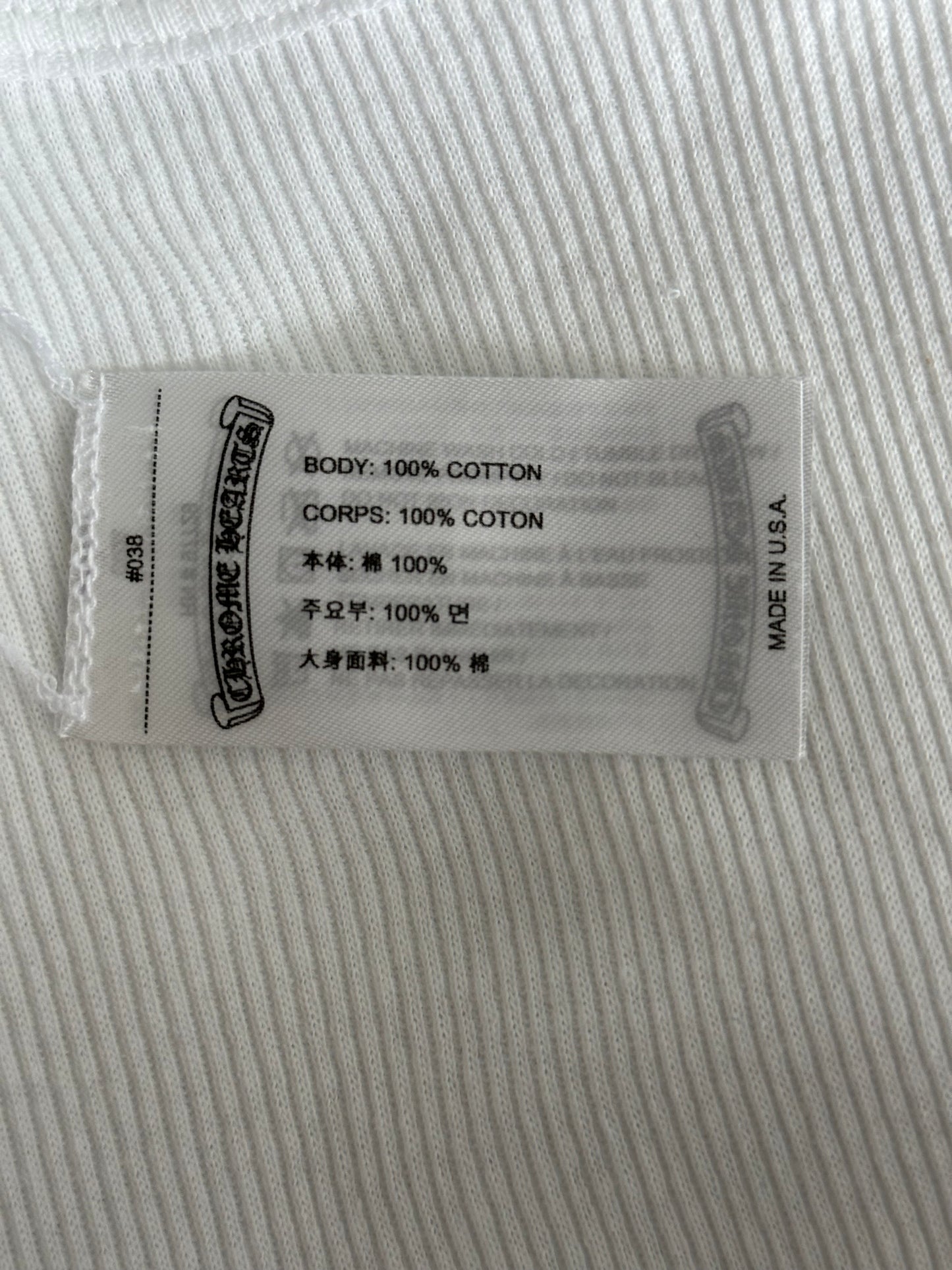 Chrome Hearts White & Pink T-Bar Logo Tank Top