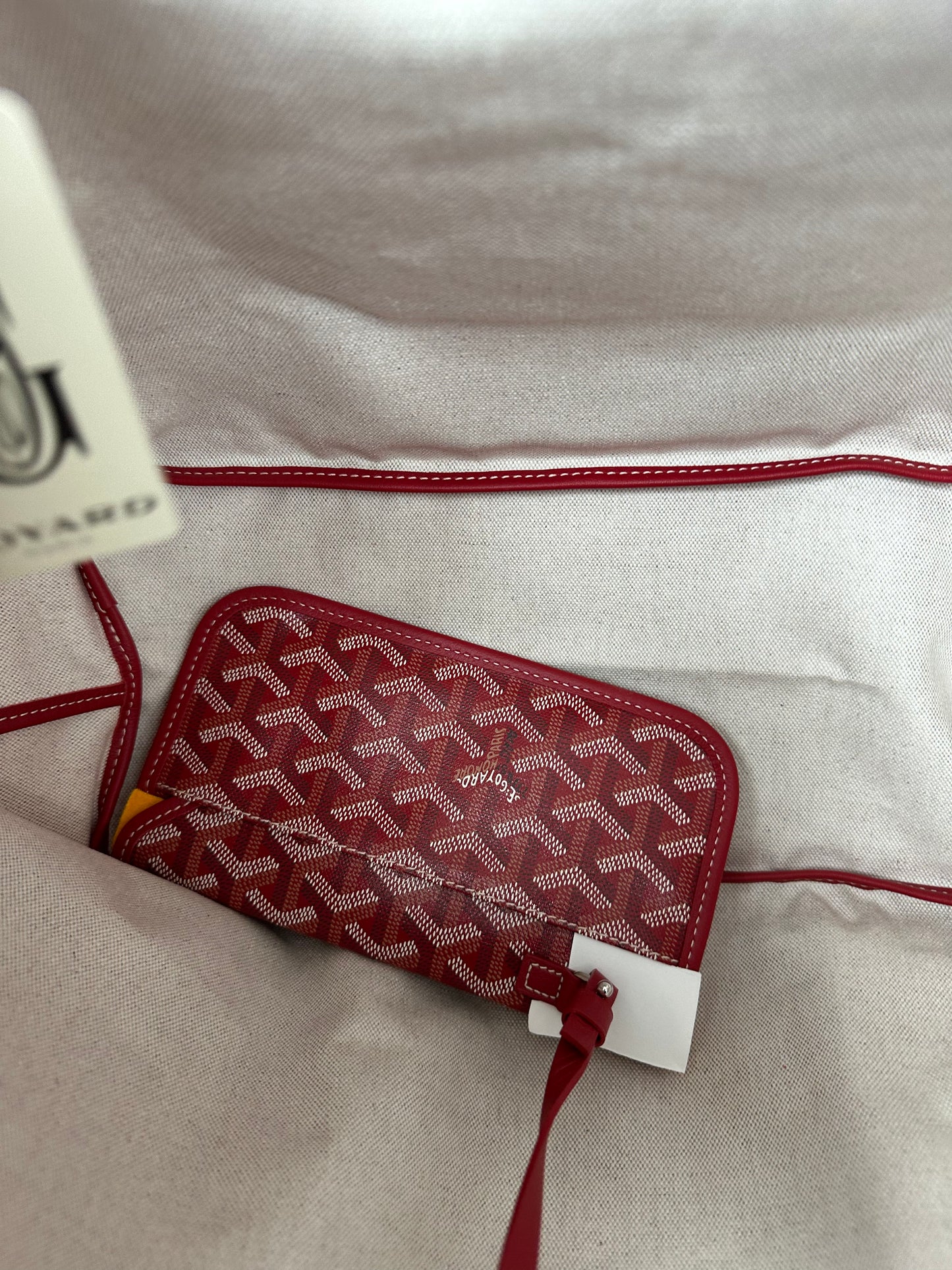 Goyard Red St. Louis Tote Bag