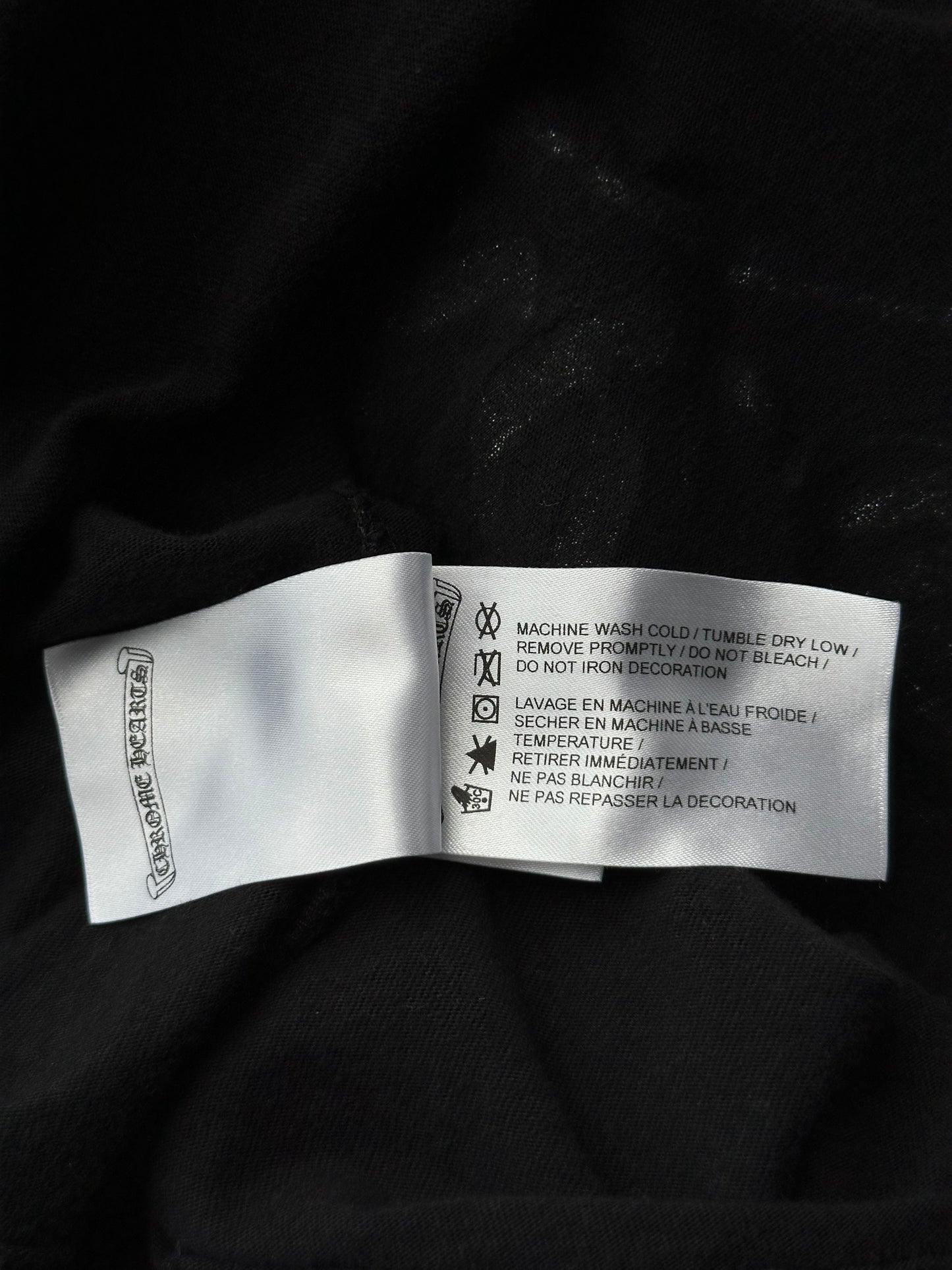 Chrome Hearts Black & White Horseshoe Logo Longsleeve T-Shirt