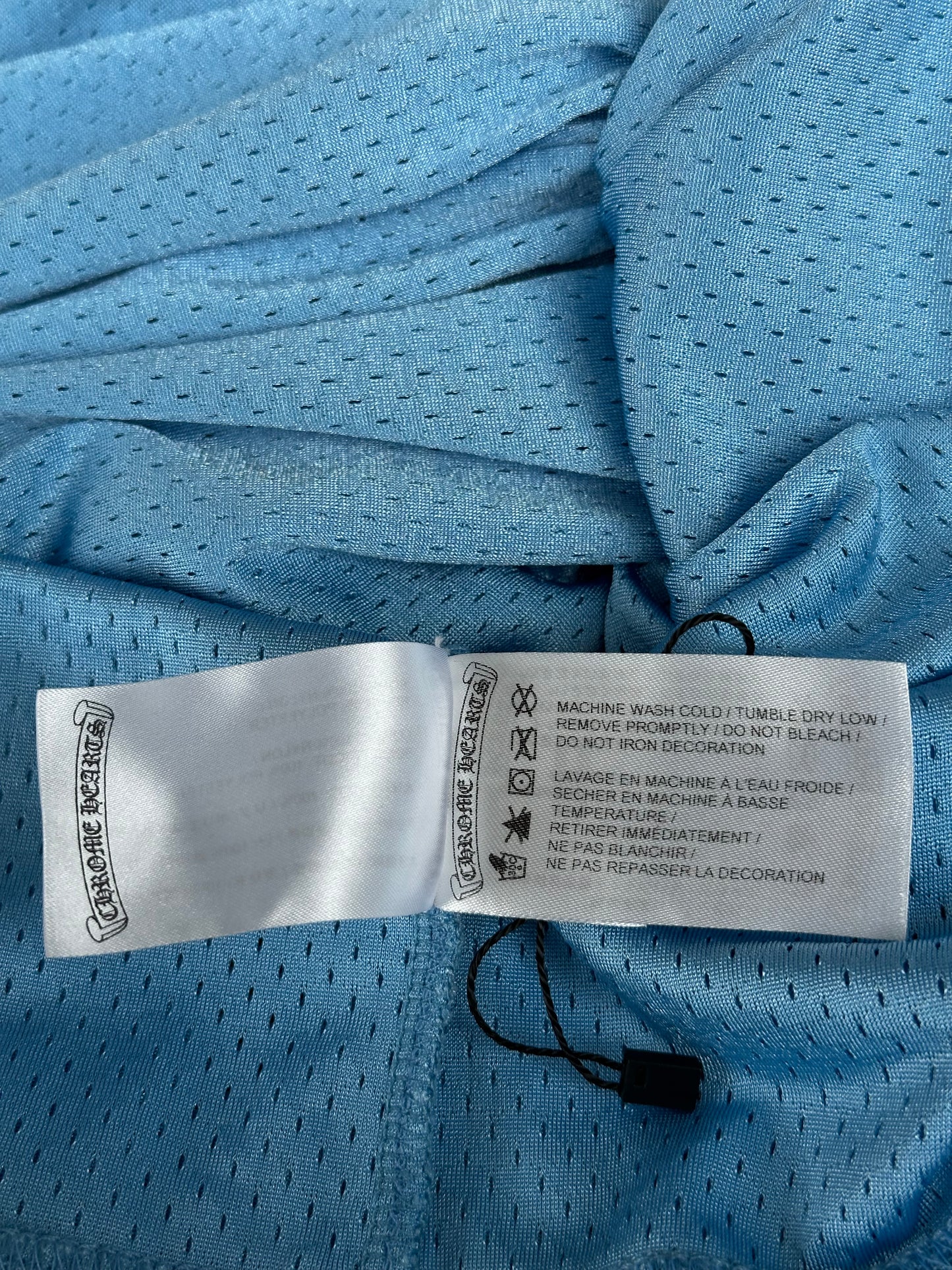 Chrome Hearts Blue & White Logo Mesh Jersey