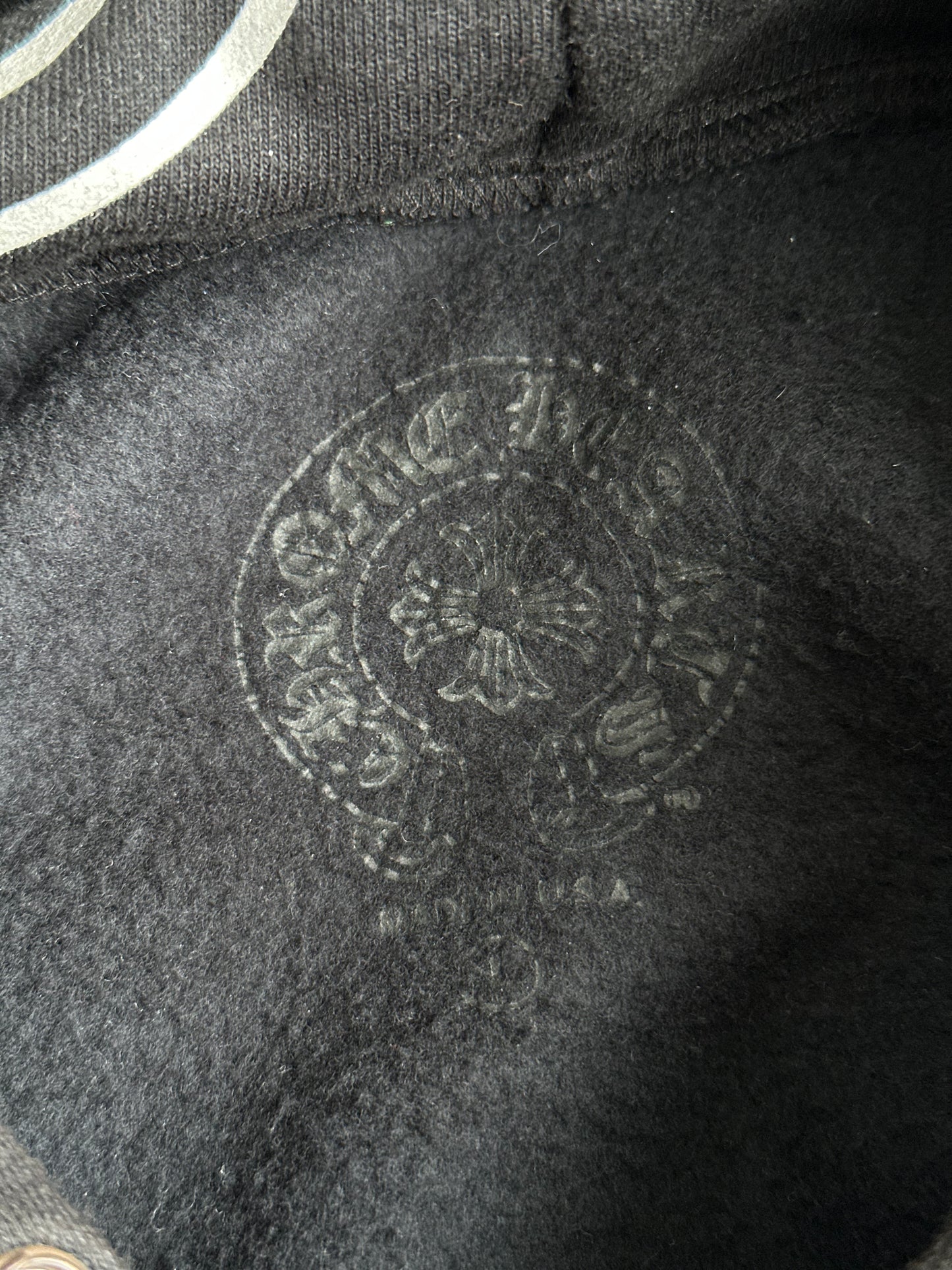Chrome Hearts Black & Multicolor Stencil Hoodie