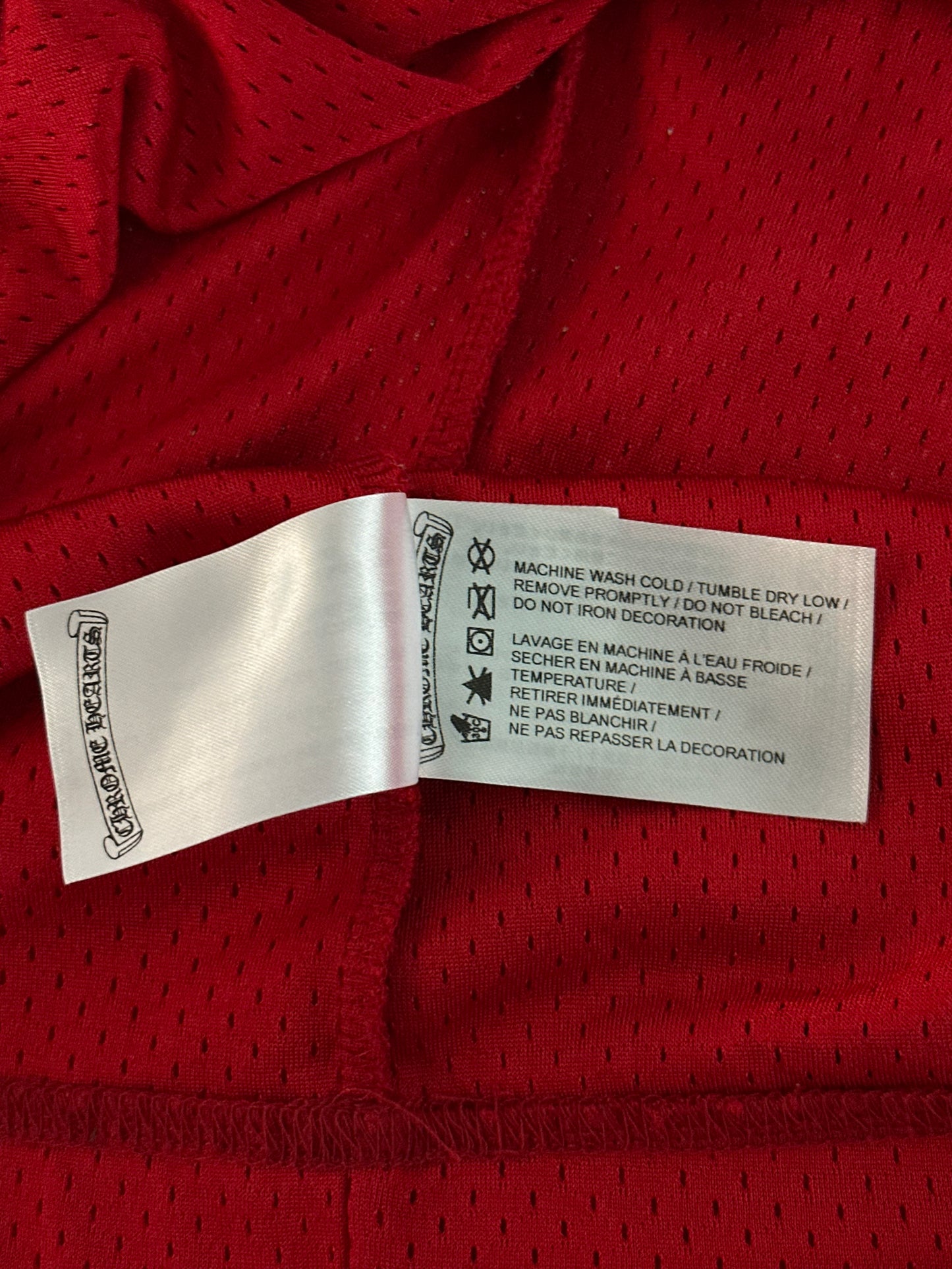 Chrome Hearts Matty Boy Red Form Mesh Jersey T-Shirt