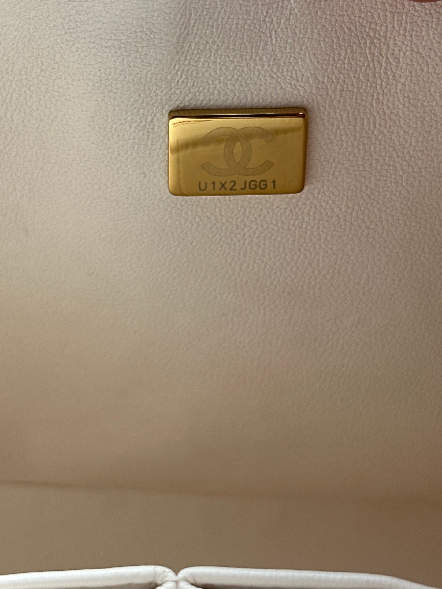 Chanel White Caviar Quilted Medium Flap Bag