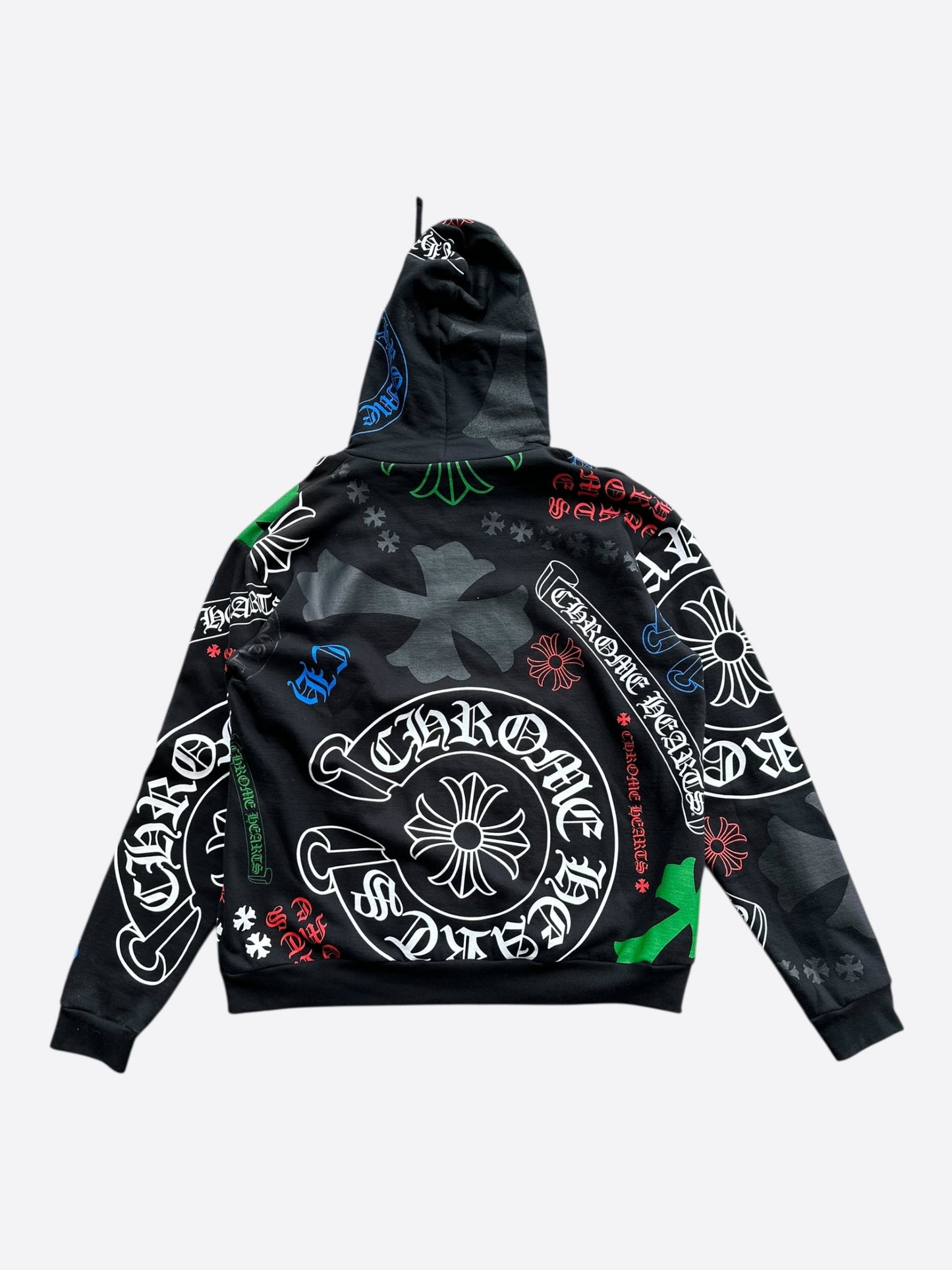 Chrome Hearts Black & Multicolor Stencil Hoodie