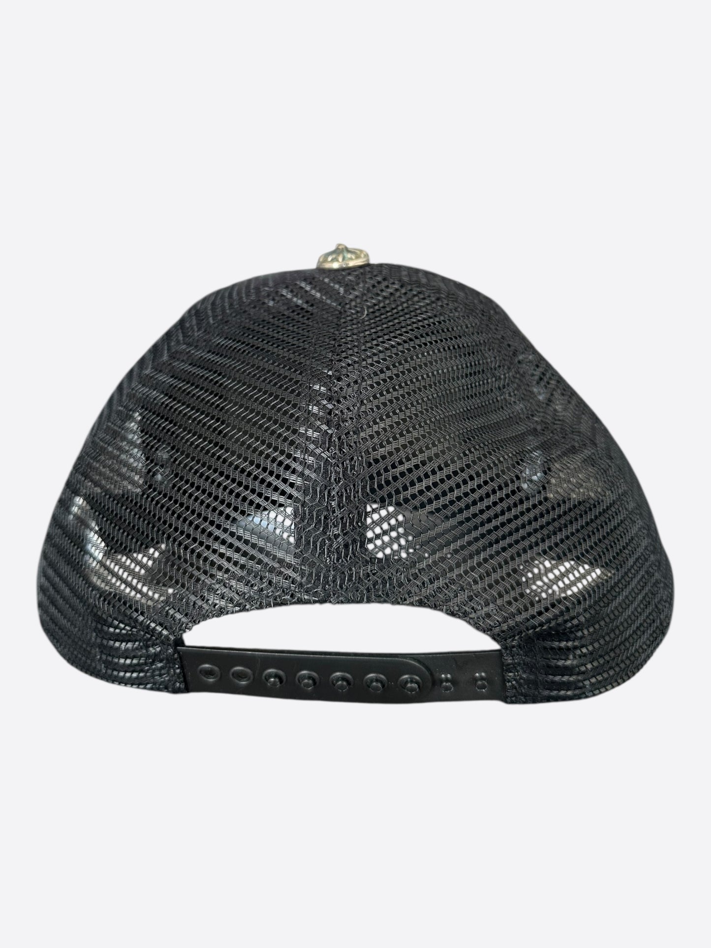Chrome Hearts Black & White Hollywood Trucker Hat