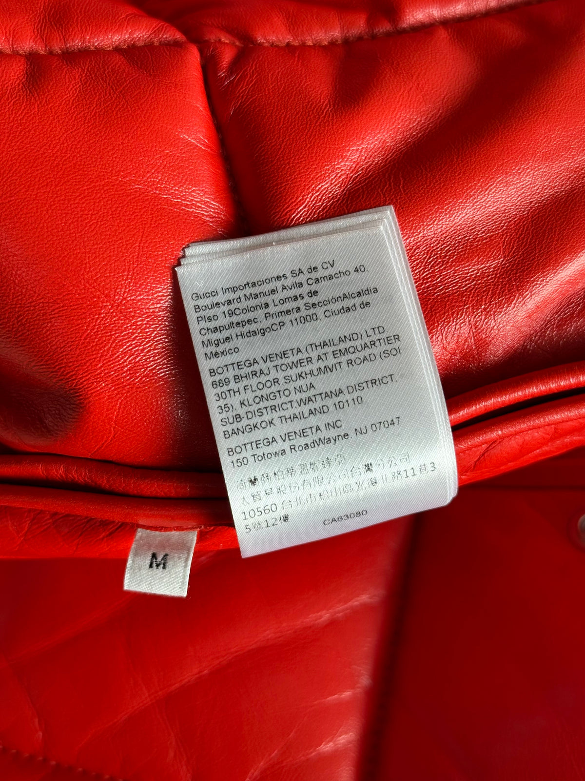 Bottega Veneta Red Lambskin Quilted Vest