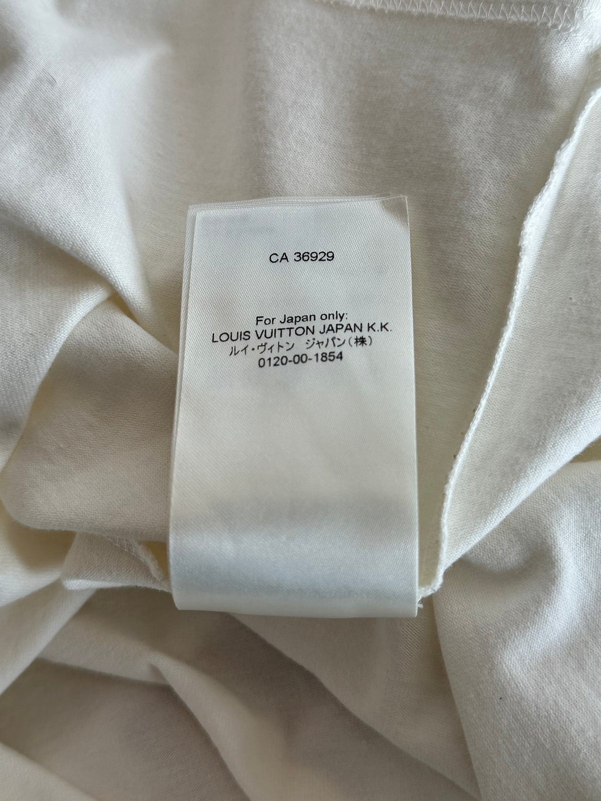 Louis Vuitton White Embossed Logo T-Shirt