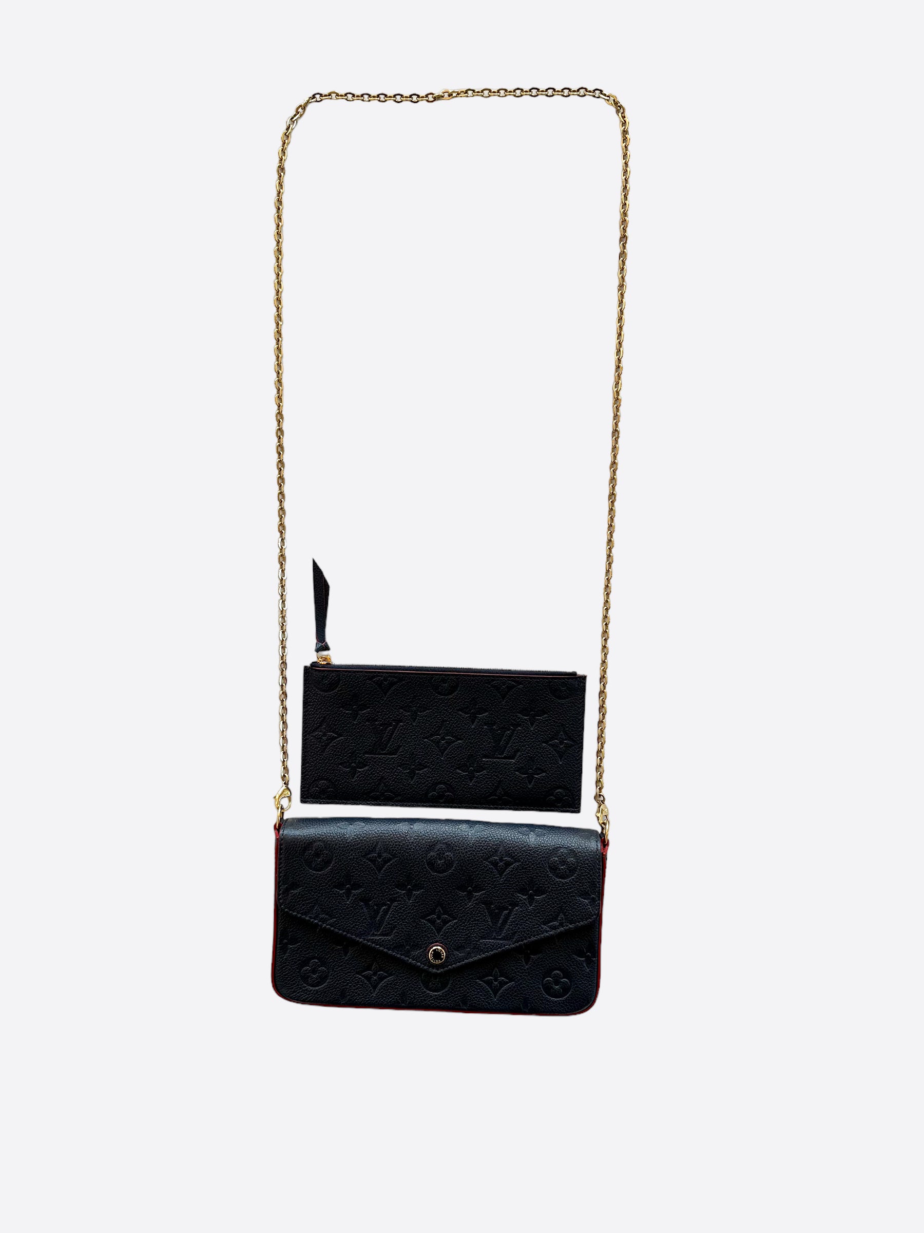 Louis Vuitton Pochette Accessories Mini Rosebud in Empreinte