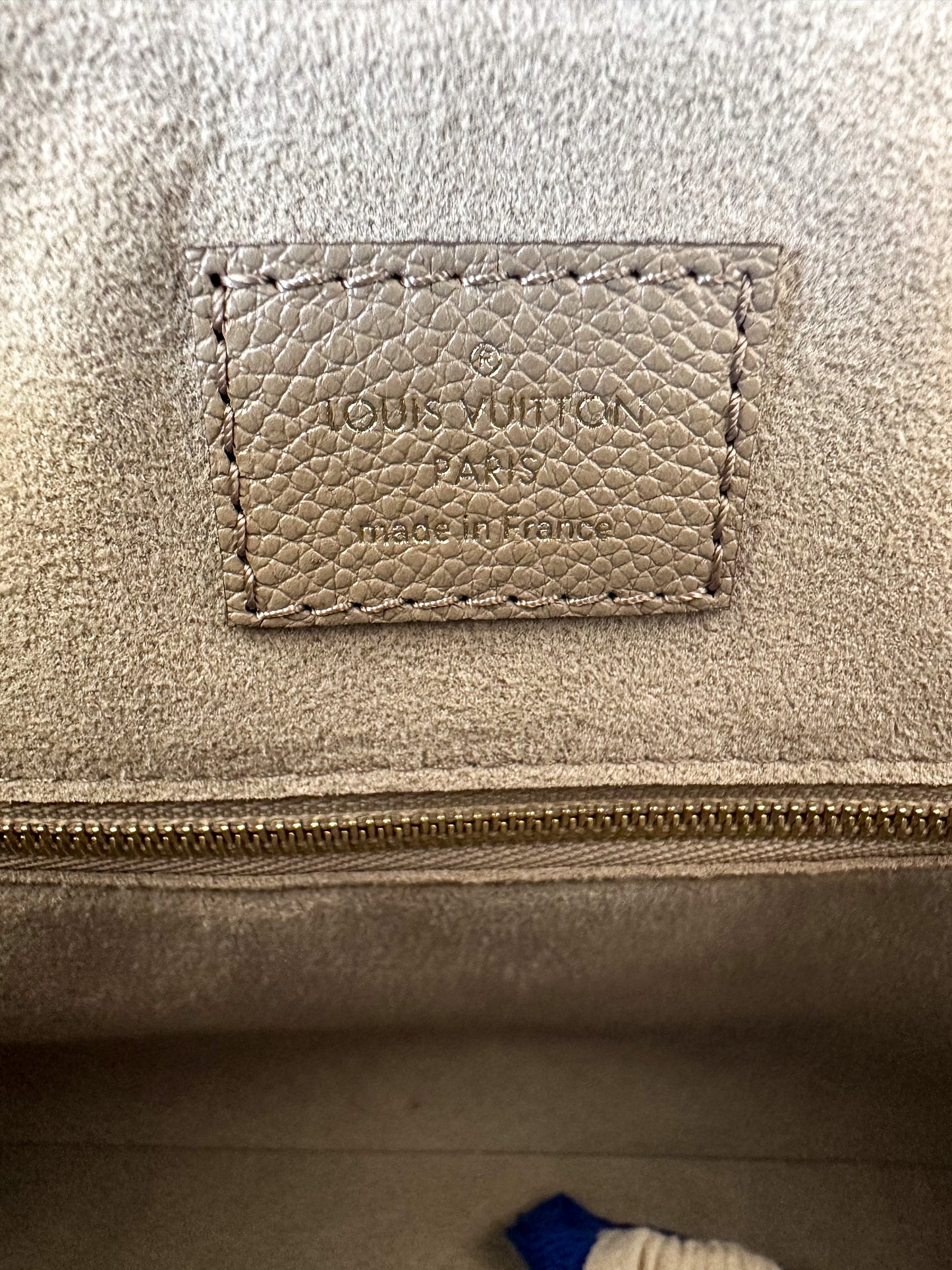 Louis Vuitton Turtledove Monogram Empreinte Speedy 25