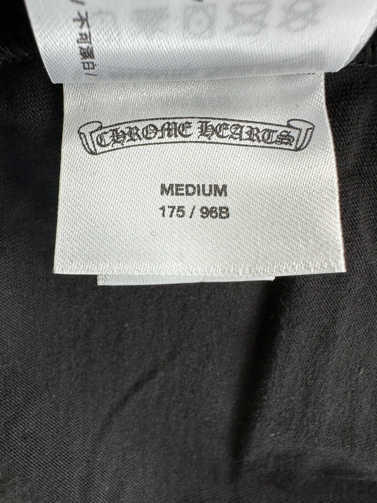 Chrome Hearts Black & White Scroll Logo T-Shirt