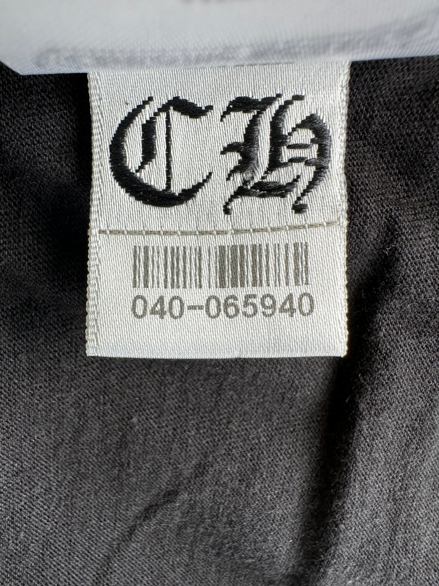 Chrome Hearts Black & White Scroll Logo T-Shirt