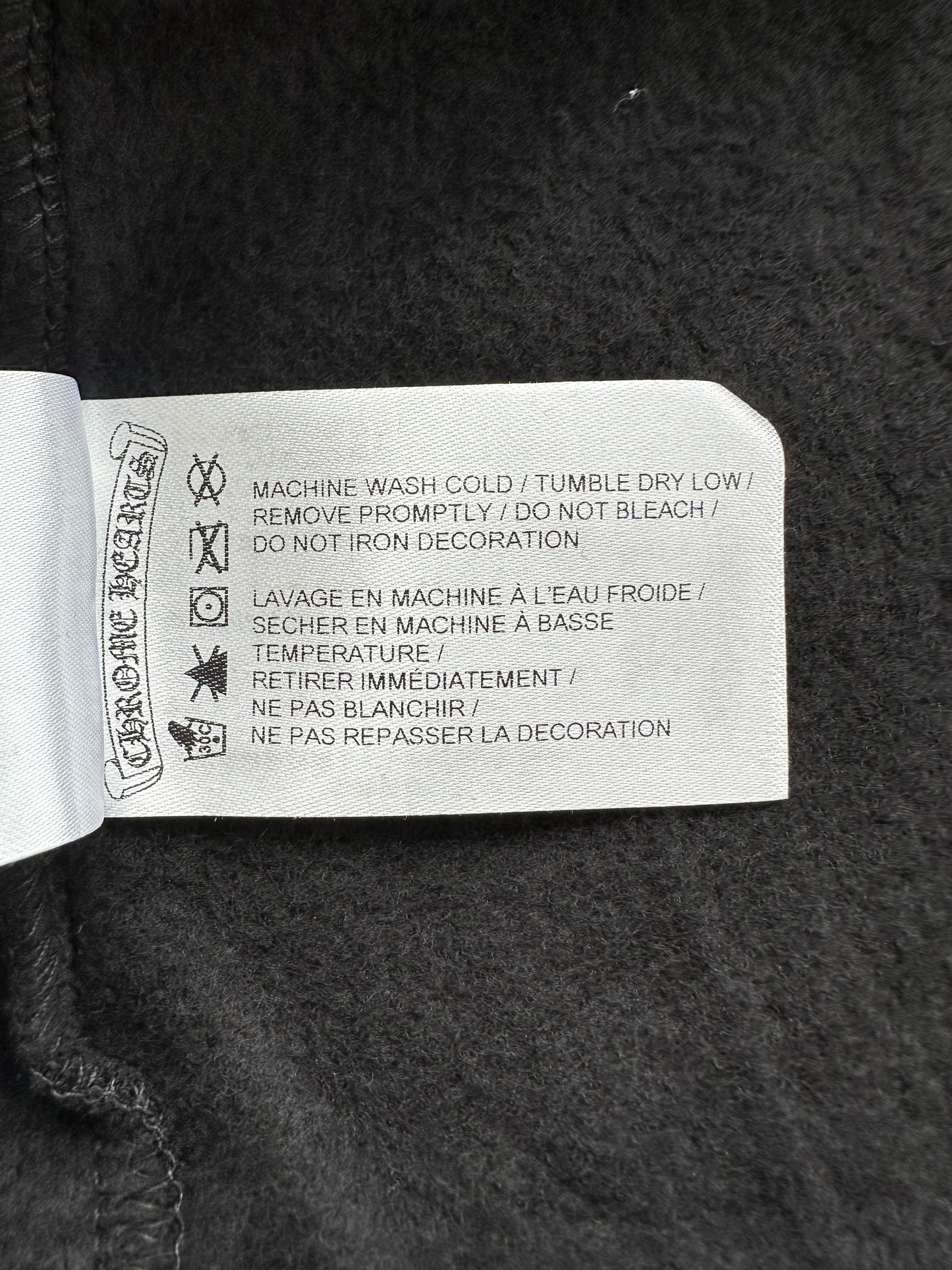 Chrome Hearts Black & White Miami Horseshoe Logo Hoodie