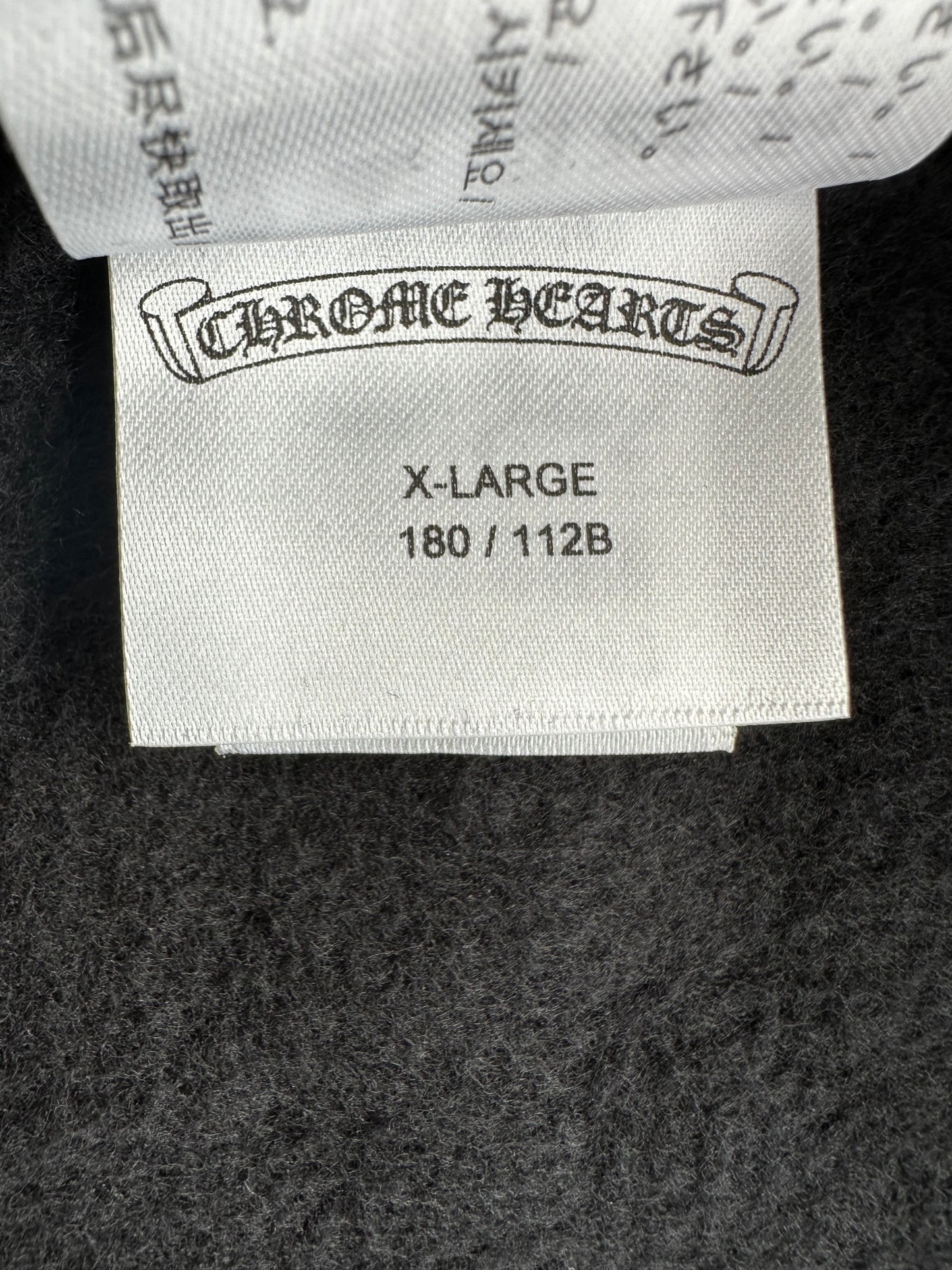 Chrome Hearts Black & White Miami Horseshoe Logo Hoodie