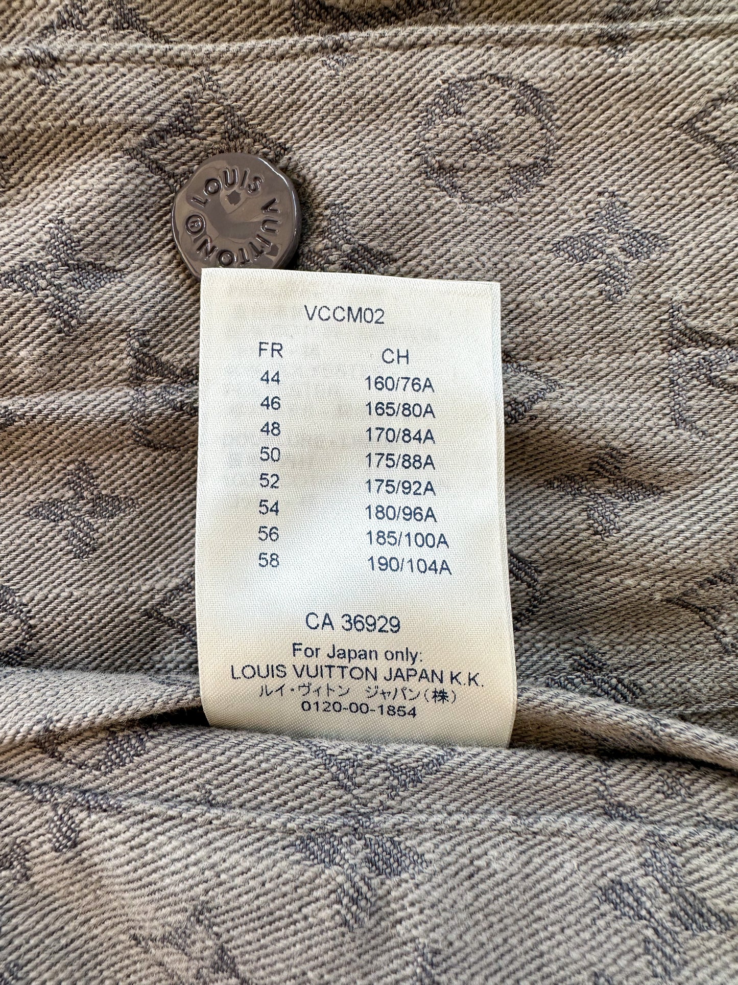 Louis Vuitton Grey Monogram Denim Jacket
