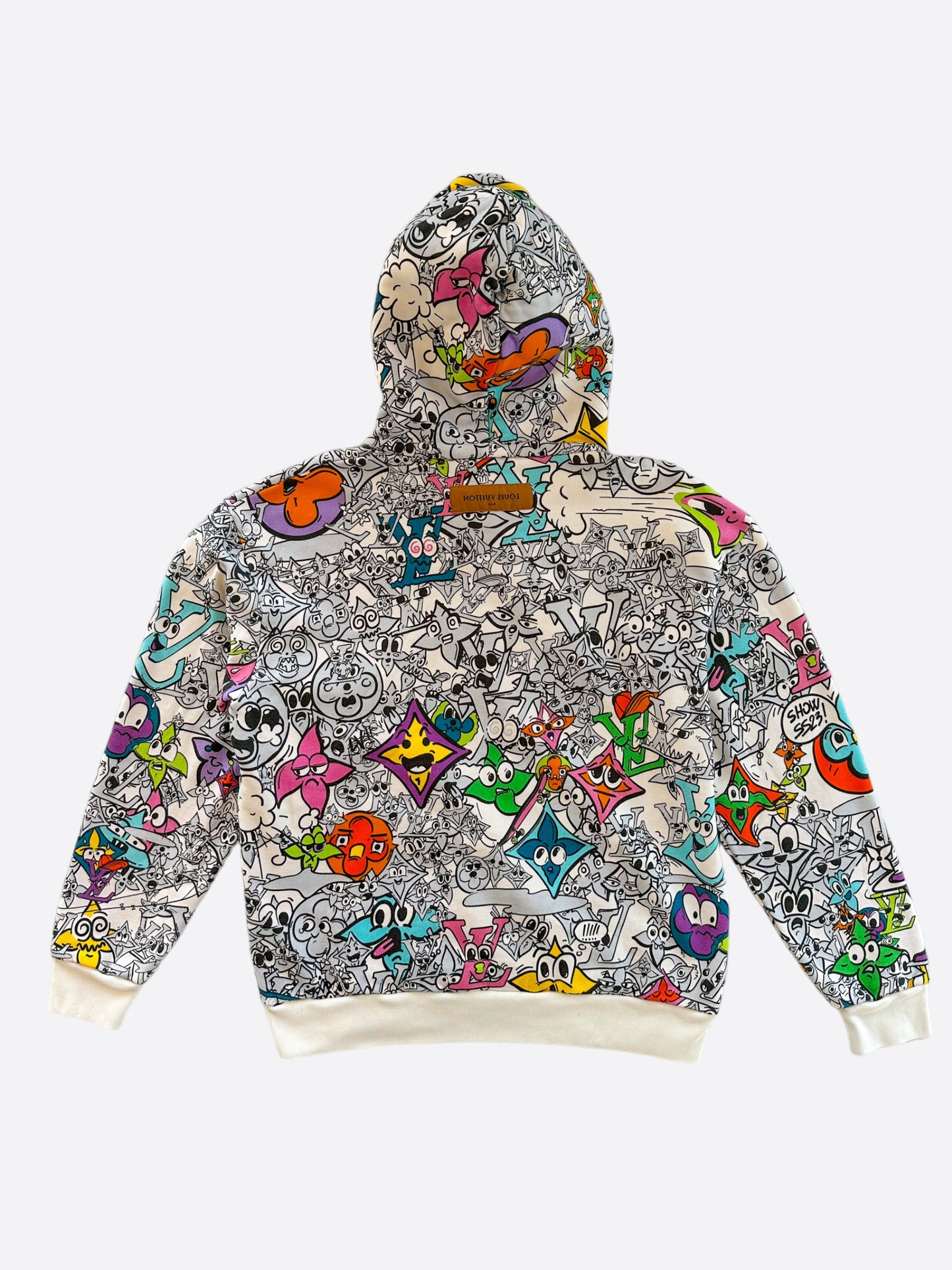 Louis Vuitton White Comic Monogram Hoodie