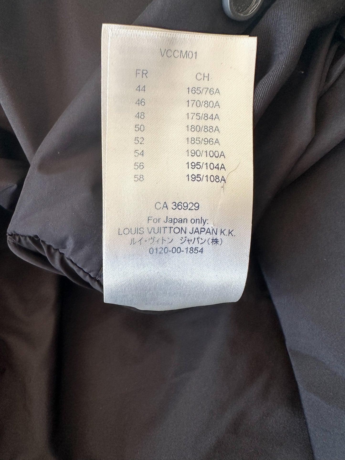 Louis Vuitton Black Flower Monogram Reversible Puffer